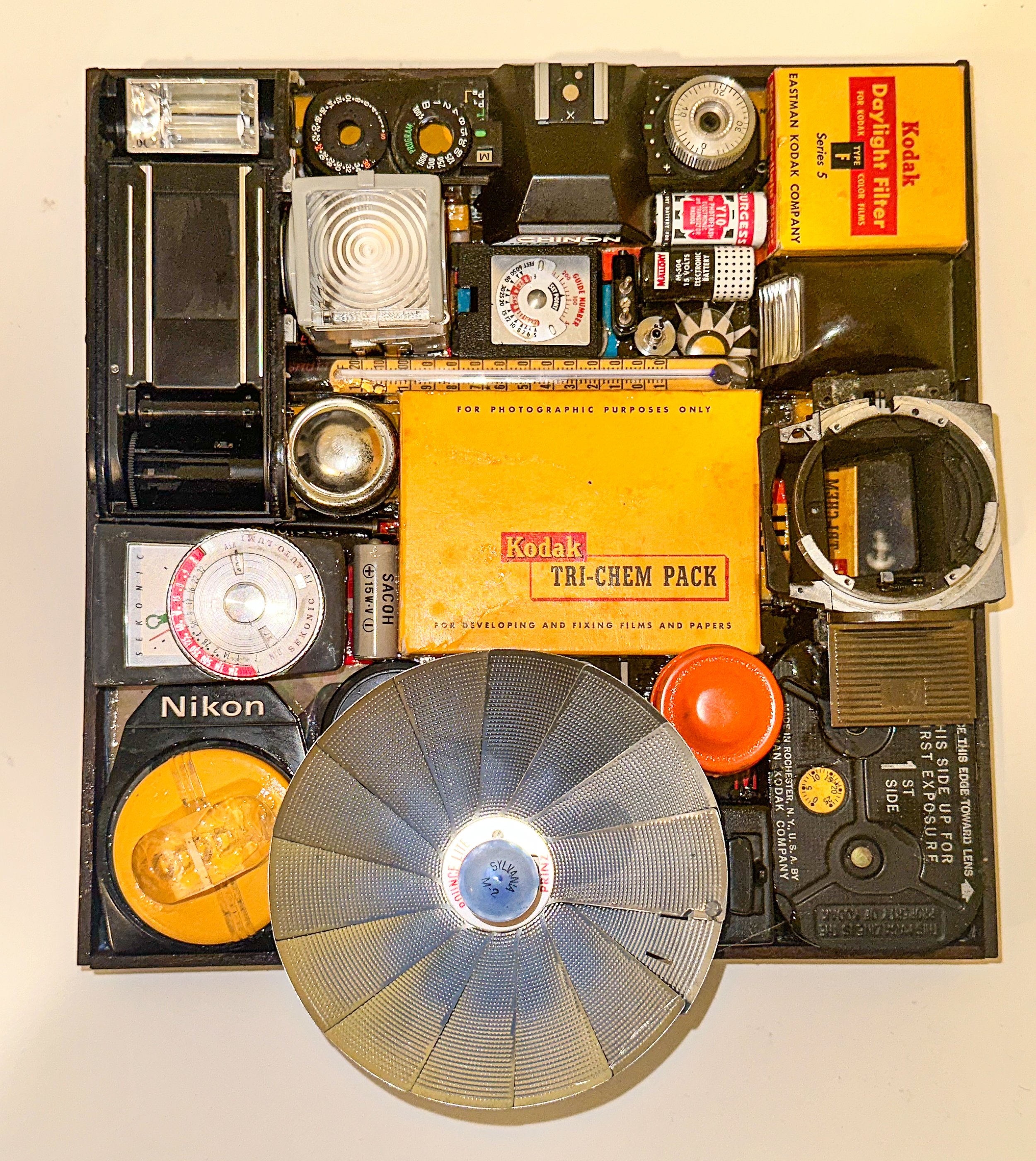 SOLD. "Behind The Lens"
10" X 12" X 3"