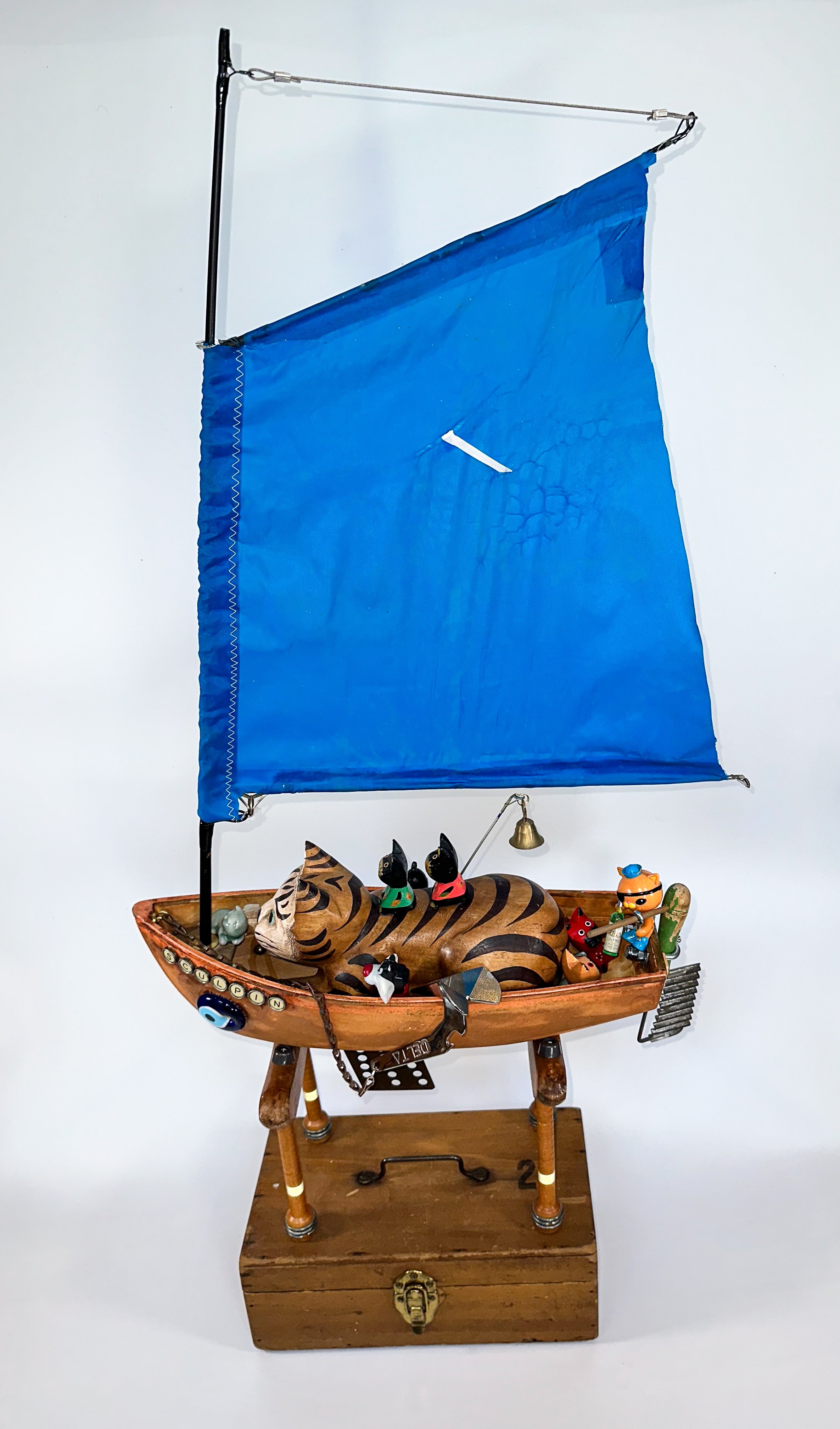 AVAILABLE "Feline Maritime Vessel"
40" X 21" X 8"