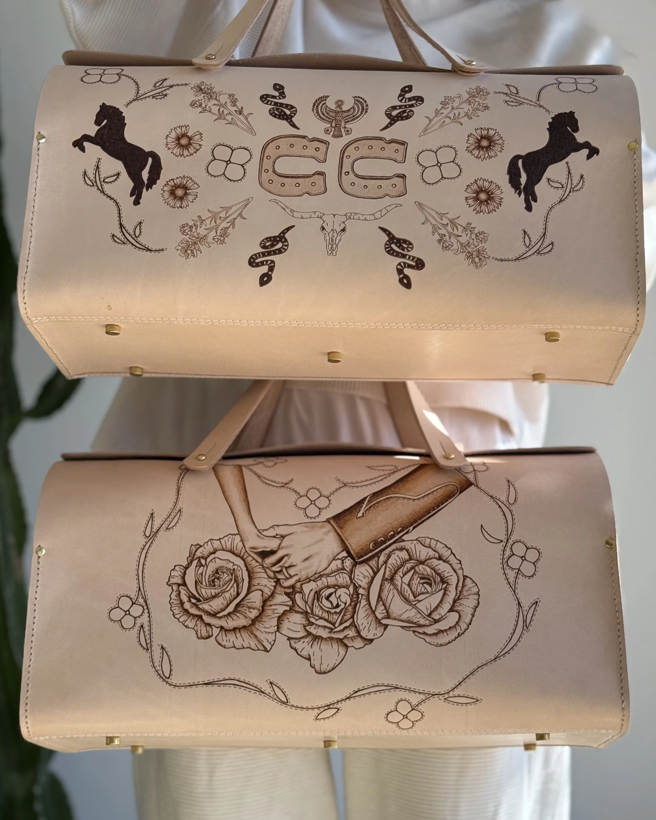 Wedding Gift order for Charley Crockett in collaboration with Noah Marion leather workers