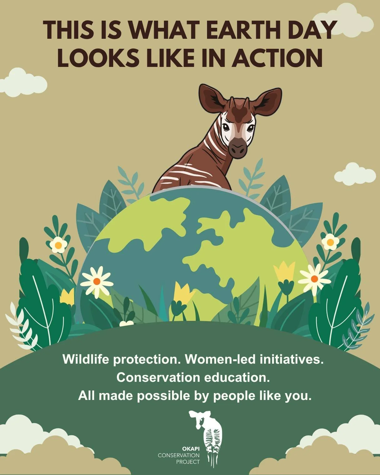 This Earth Day, your impact reaches deep into the forests of the Democratic Republic of Congo.Through your support, the Okapi Conservation Project is protecting one of the world&rsquo;s most extraordinary ecosystems&mdash;home to the elusive okapi an