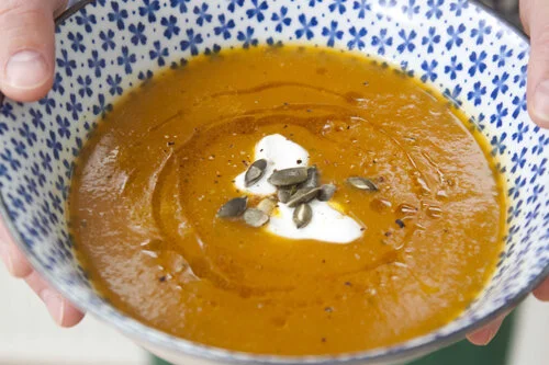 A delicious pumpkin soup recipe