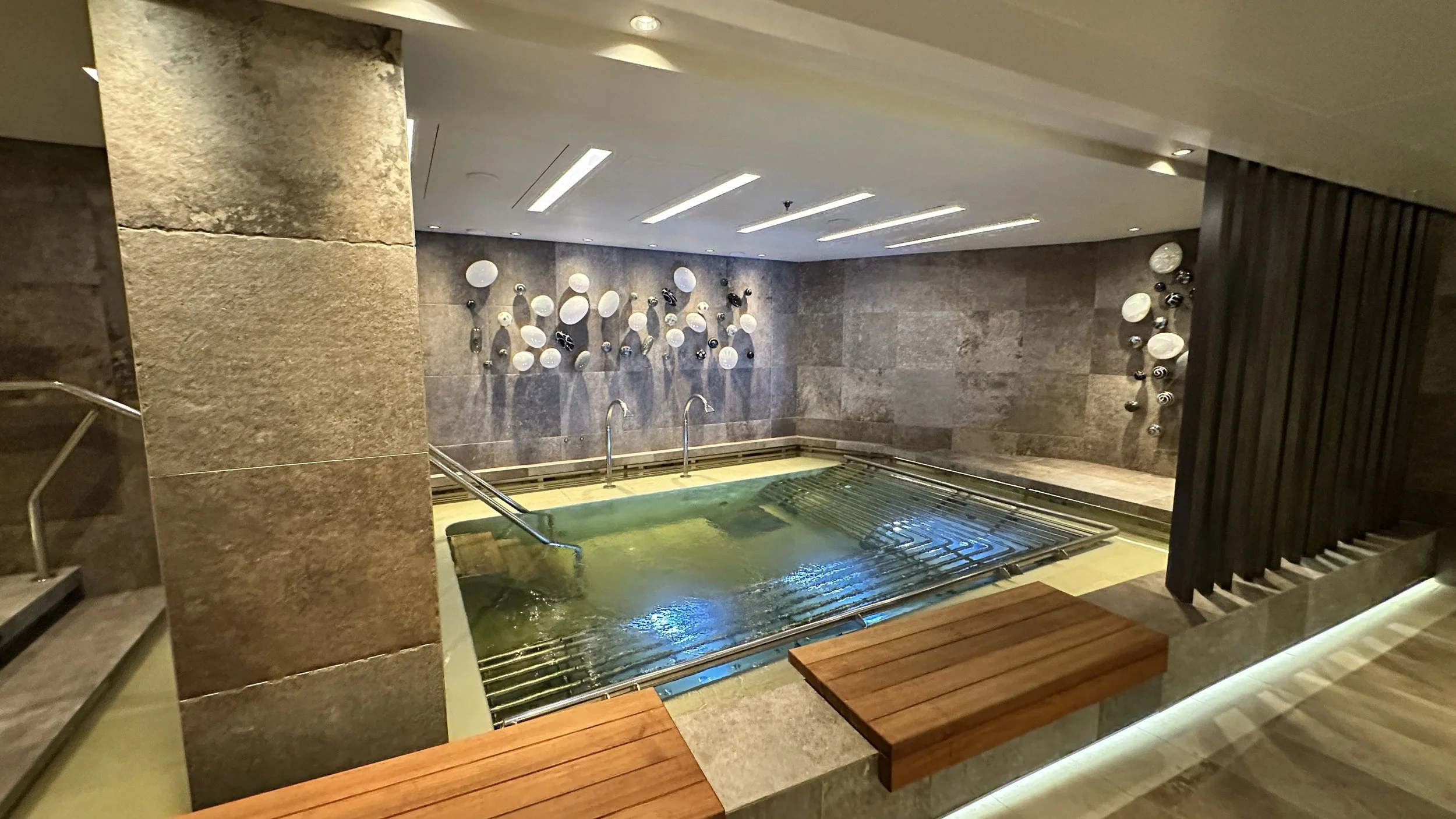 Wellness Area hydrotherapy pool aboard Explora Journeys.