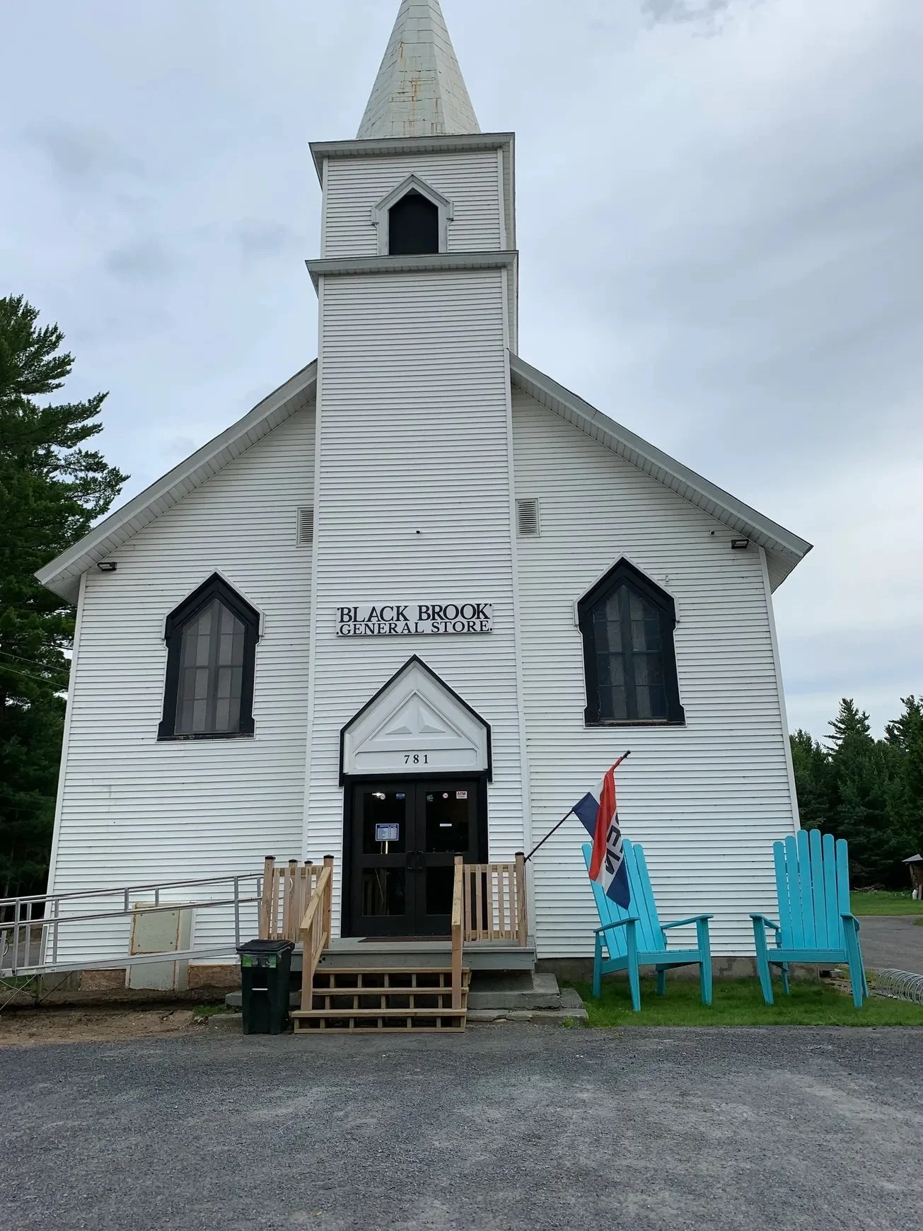 Old church that's been converted to a general store and deli