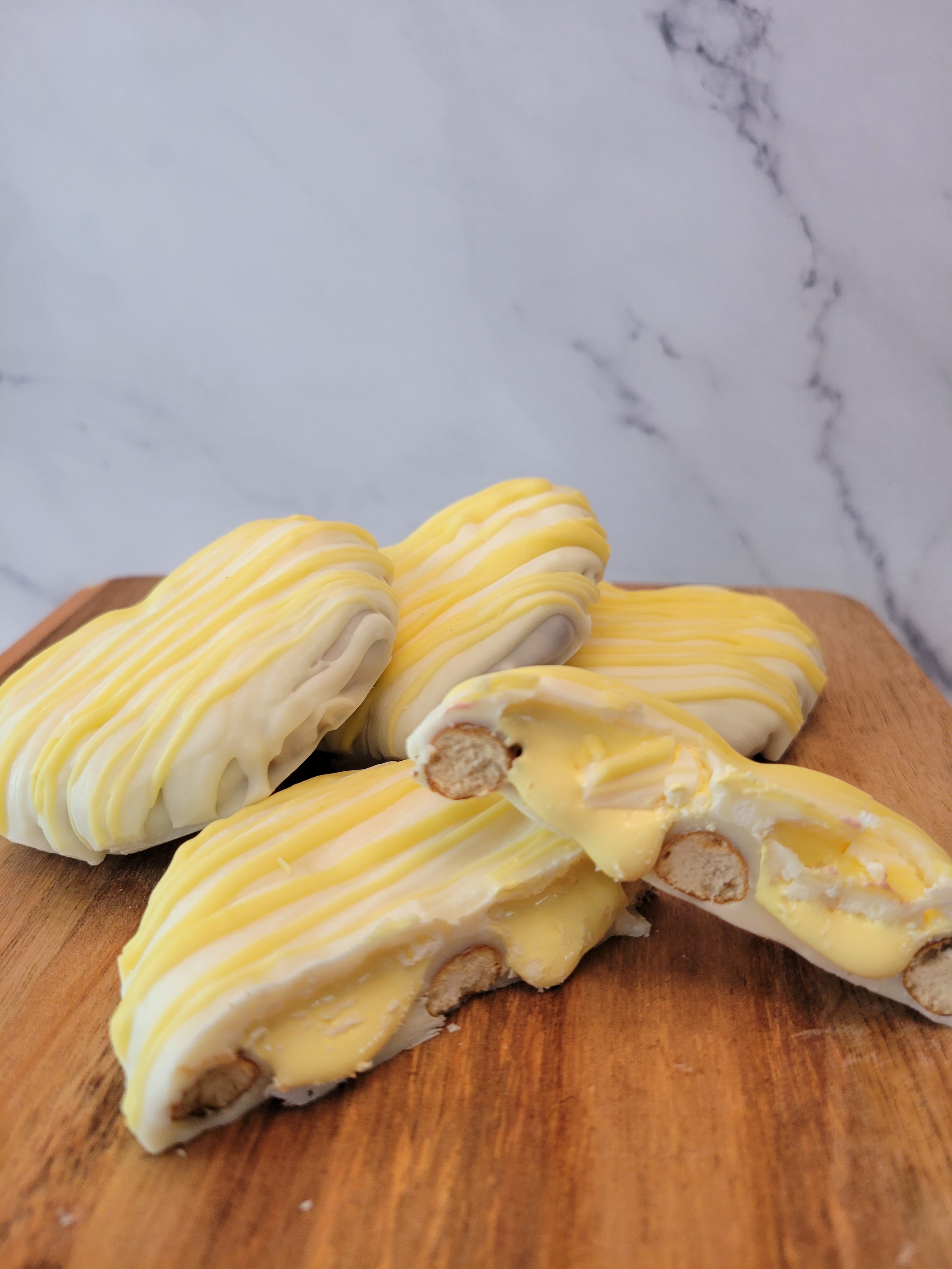 White Chocolate Lemon Marshmallow Pretzel