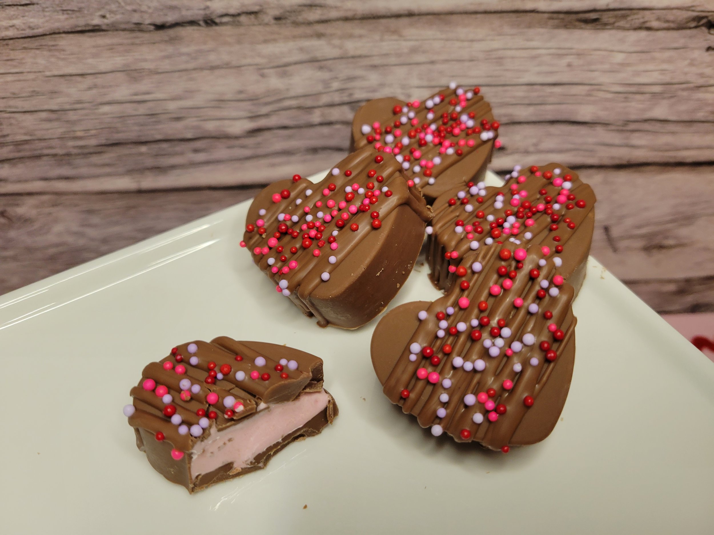Strawberry Champagne Hearts (10 pack)