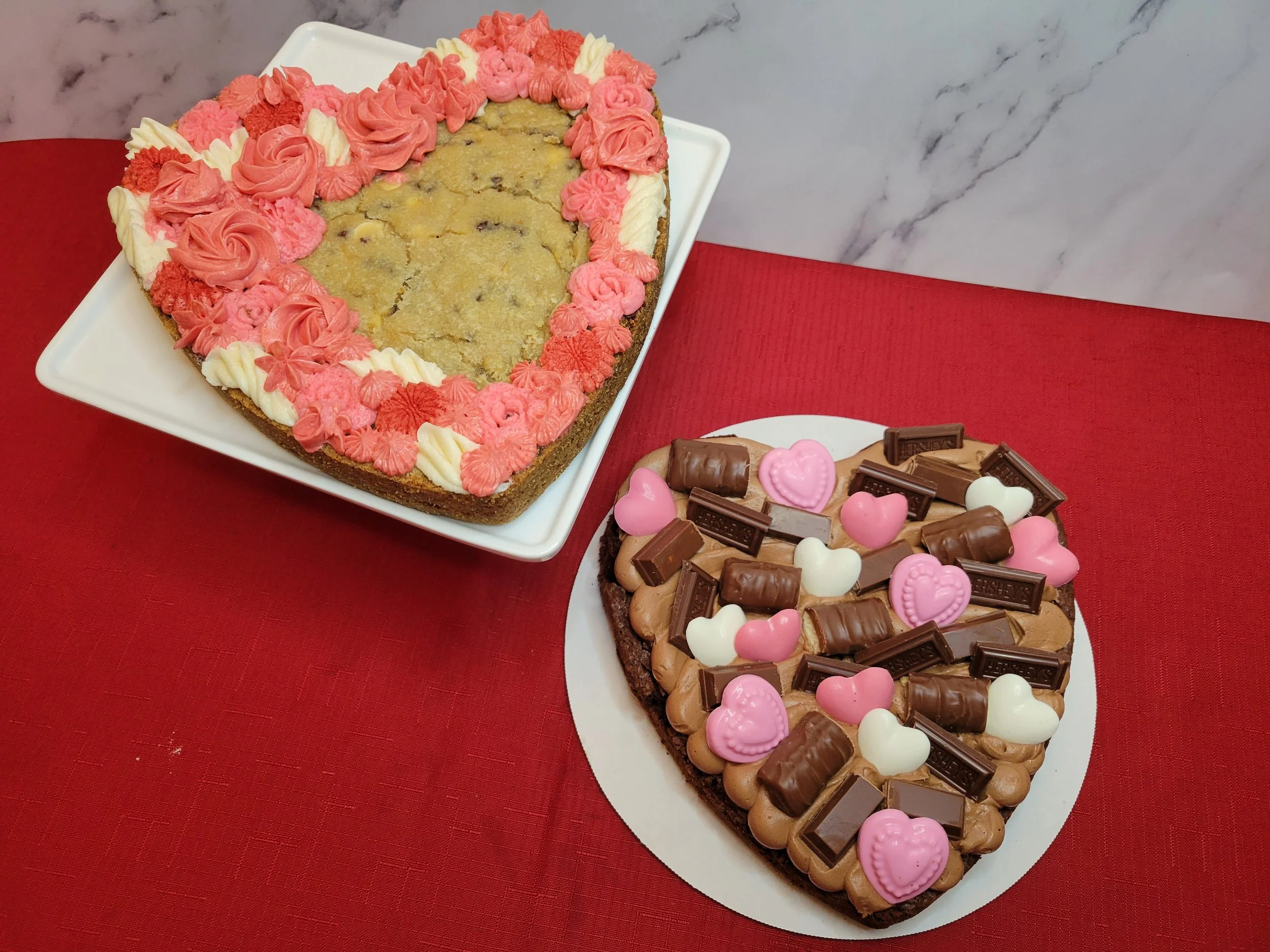 Chocolate cake with chocolate malted icing and topped with colorful candy-coated chocolate malt eggs and sprinkles.