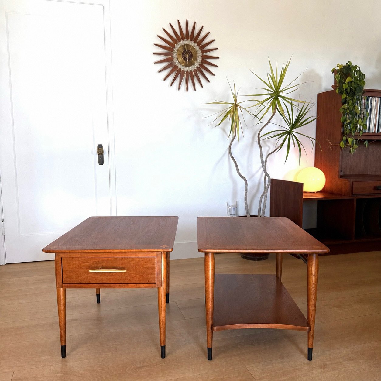 2 Mid Century Vintage End Tables by Lane Furniture
