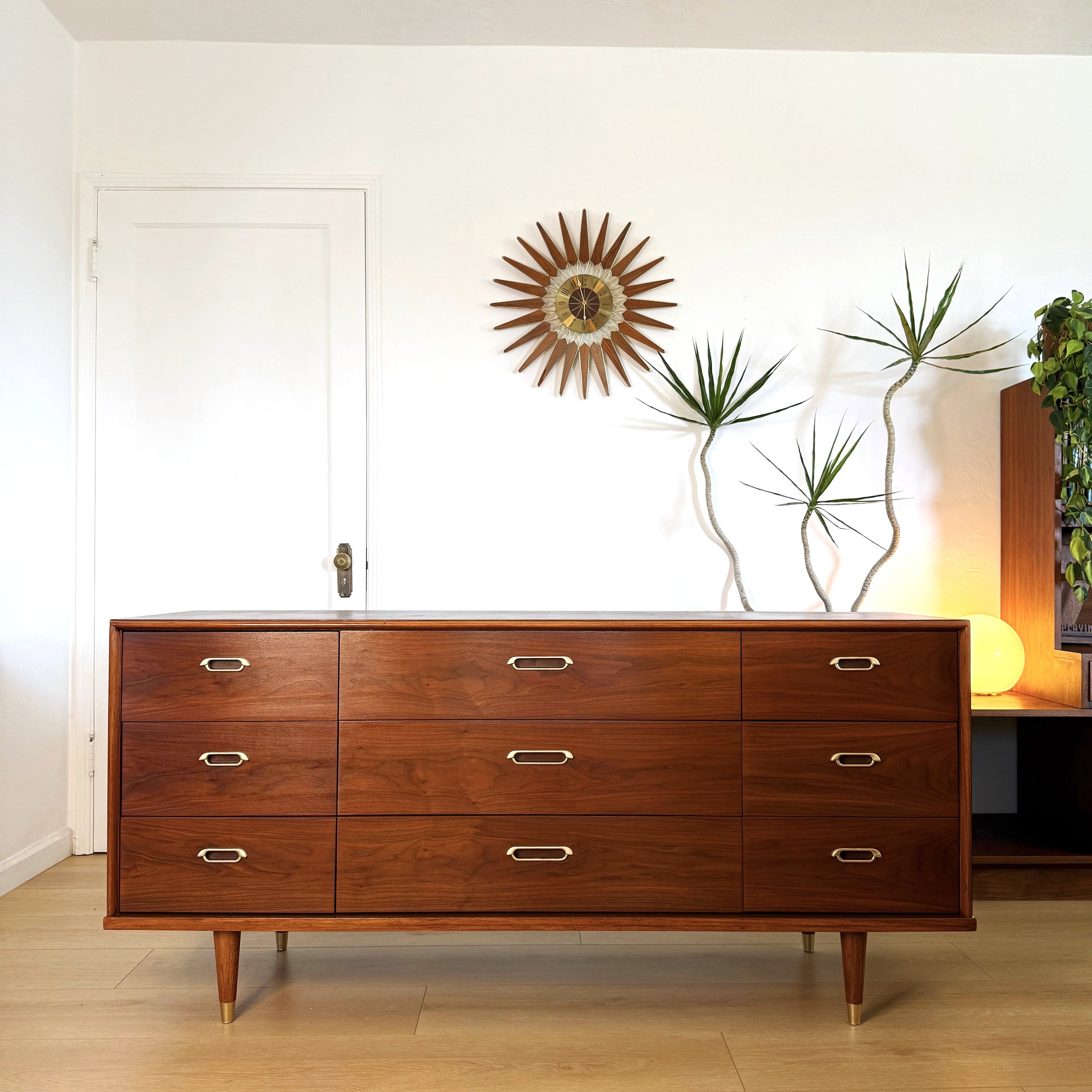 Mid Century Vintage Lowboy Dresser by B.P. John