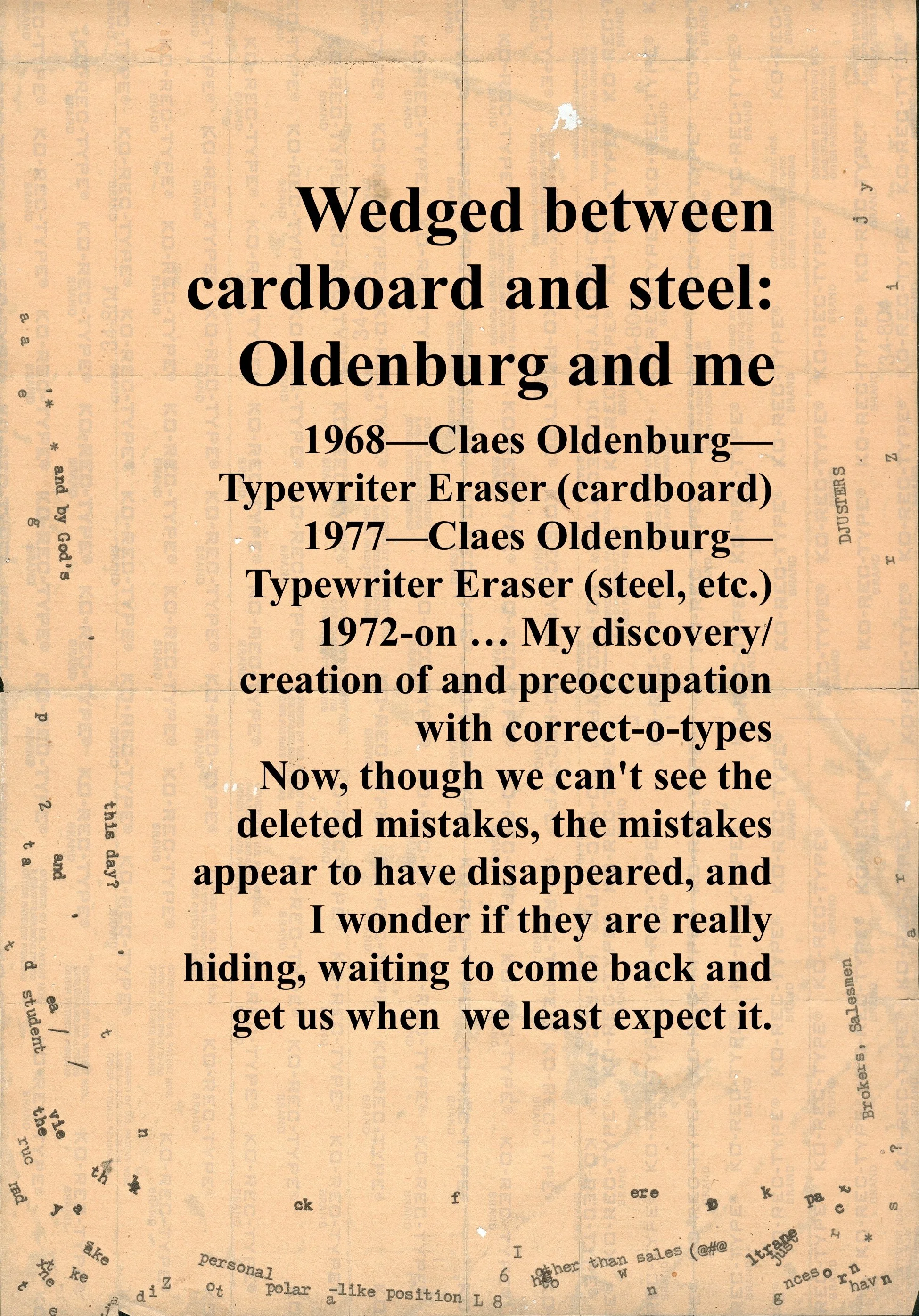 Wedged Between Cardboard and Steel