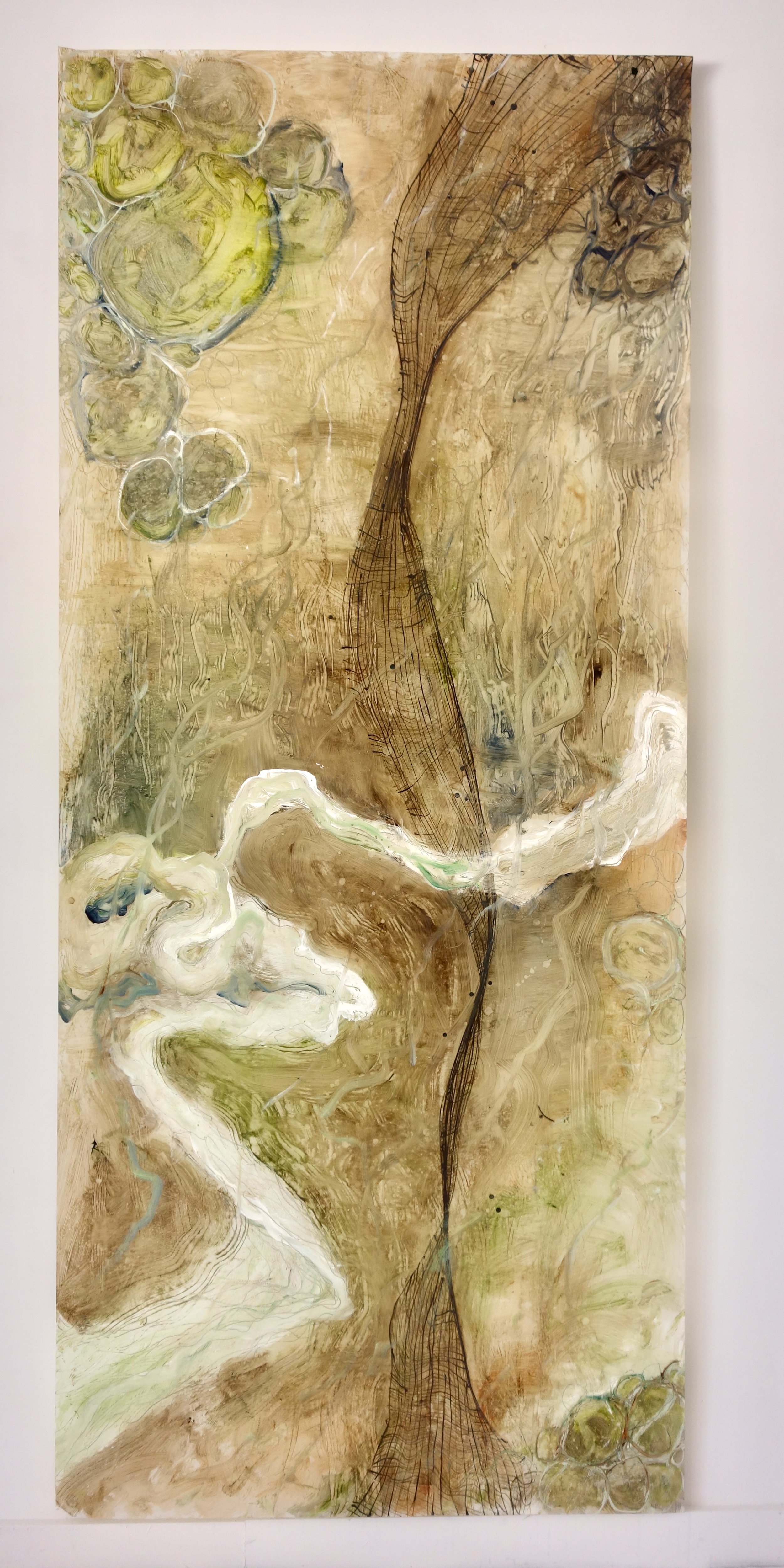 TwentyFive Days-Acrylic on Polyester matte film 80x36"©Leigh Yardley