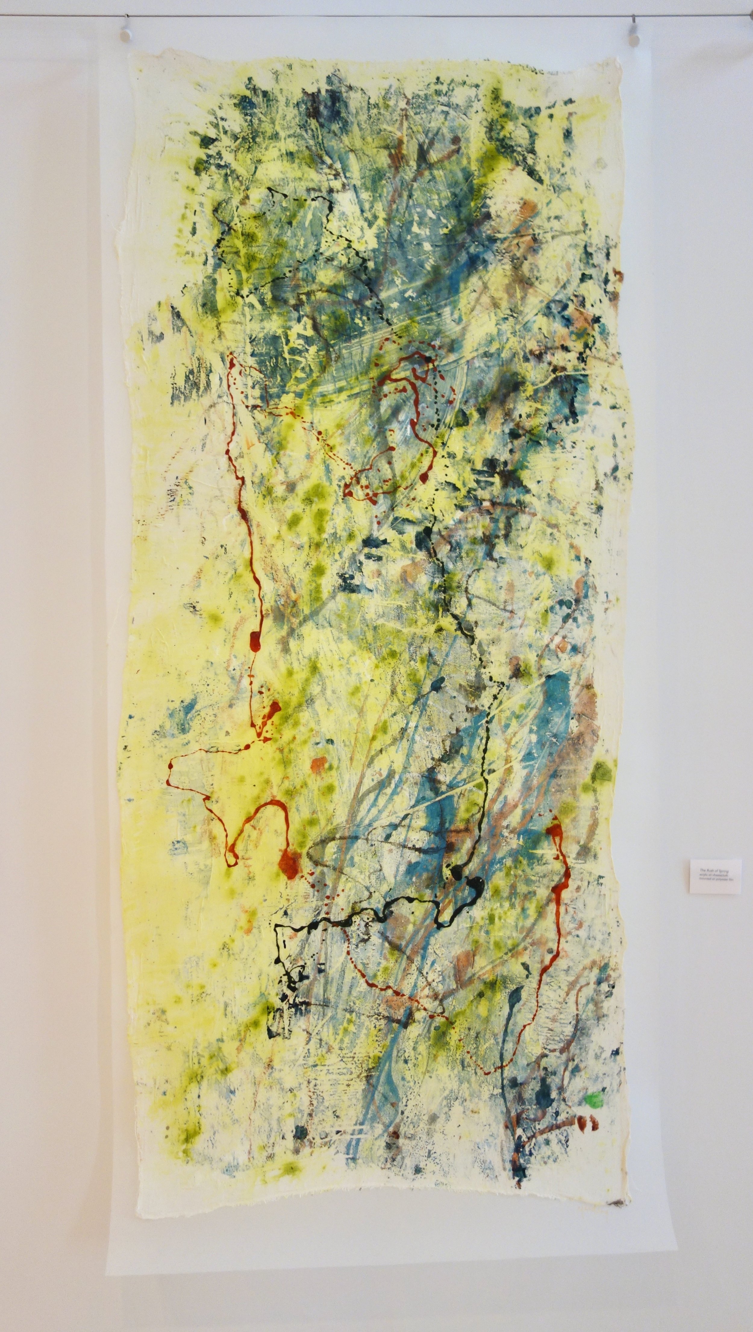 "The Rivers Converge" Acrylic on Cheesecloth mounted on matte polyester film© Leigh Yardley