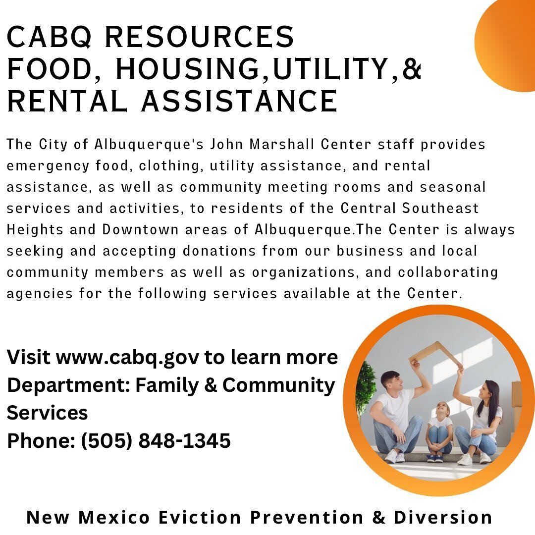 #rentalassistance #cabqresources #newmexico #resources #505 #Albuquerque #food #housing #utlity