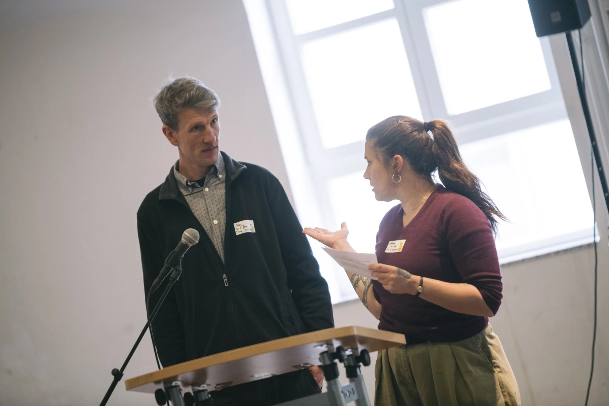 Jan F. Kurth und Anne Munka von der Lesereihe lyrik ist Happening © Silviu Guiman