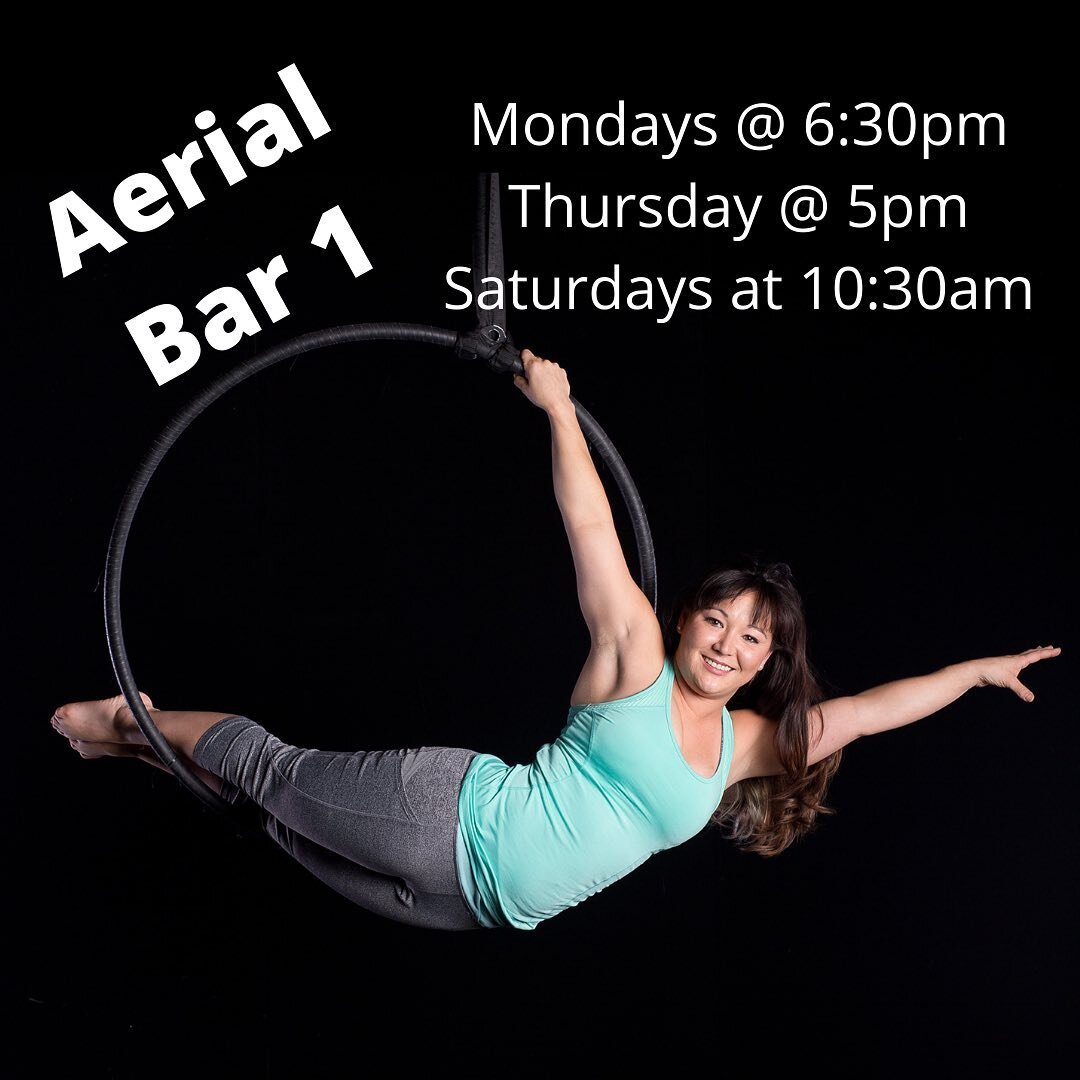 Come and try an aerial bar class ❤️ We have trapeze and lyra available, and they are both so much fun! DM us if you have any questions :)