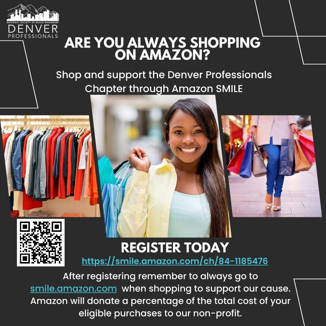 Hello Denver Professionals, Are you normally shopping on Amazon? If so then register for Amazon Smile by clicking the link in our bio.
After registering remember to always go to www.smile.amazon.com  when shopping to support our cause. Amazon will do