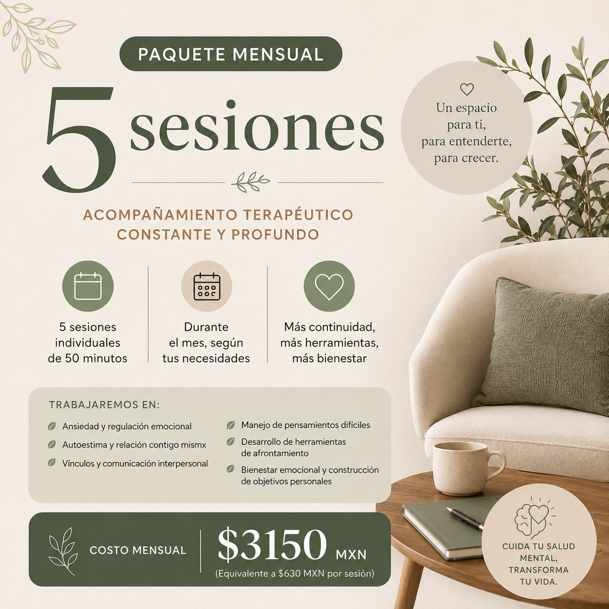 Paquete 5 sesiones