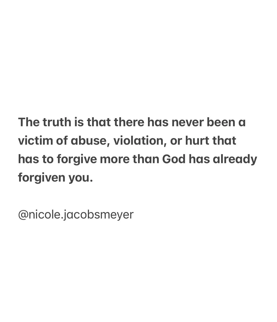 A thread on forgiveness. 

I have never walked so light, so thankful, and in such victory as I do when I keep forgiving people who don&rsquo;t deserve it. Because it&rsquo;s a reminder how undeserving I am, and yet God still forgave me.