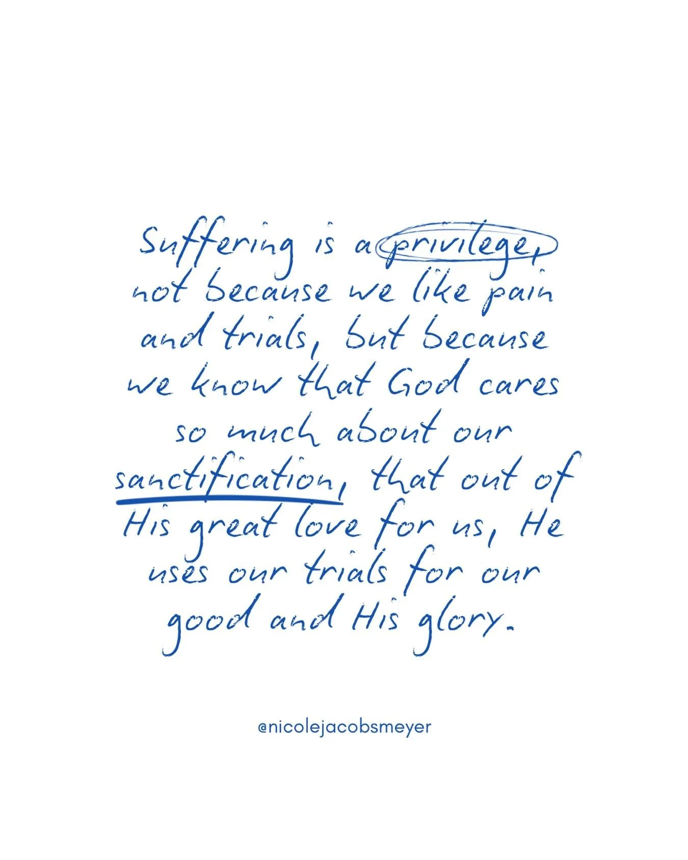 I don&rsquo;t know about you, but I have a hard time looking at my trials as a &ldquo;privilege.&rdquo; But we have HOPE because even in the pain, even in the heartache, even in the darkness, God is lovingly growing you and gently guiding you to His 