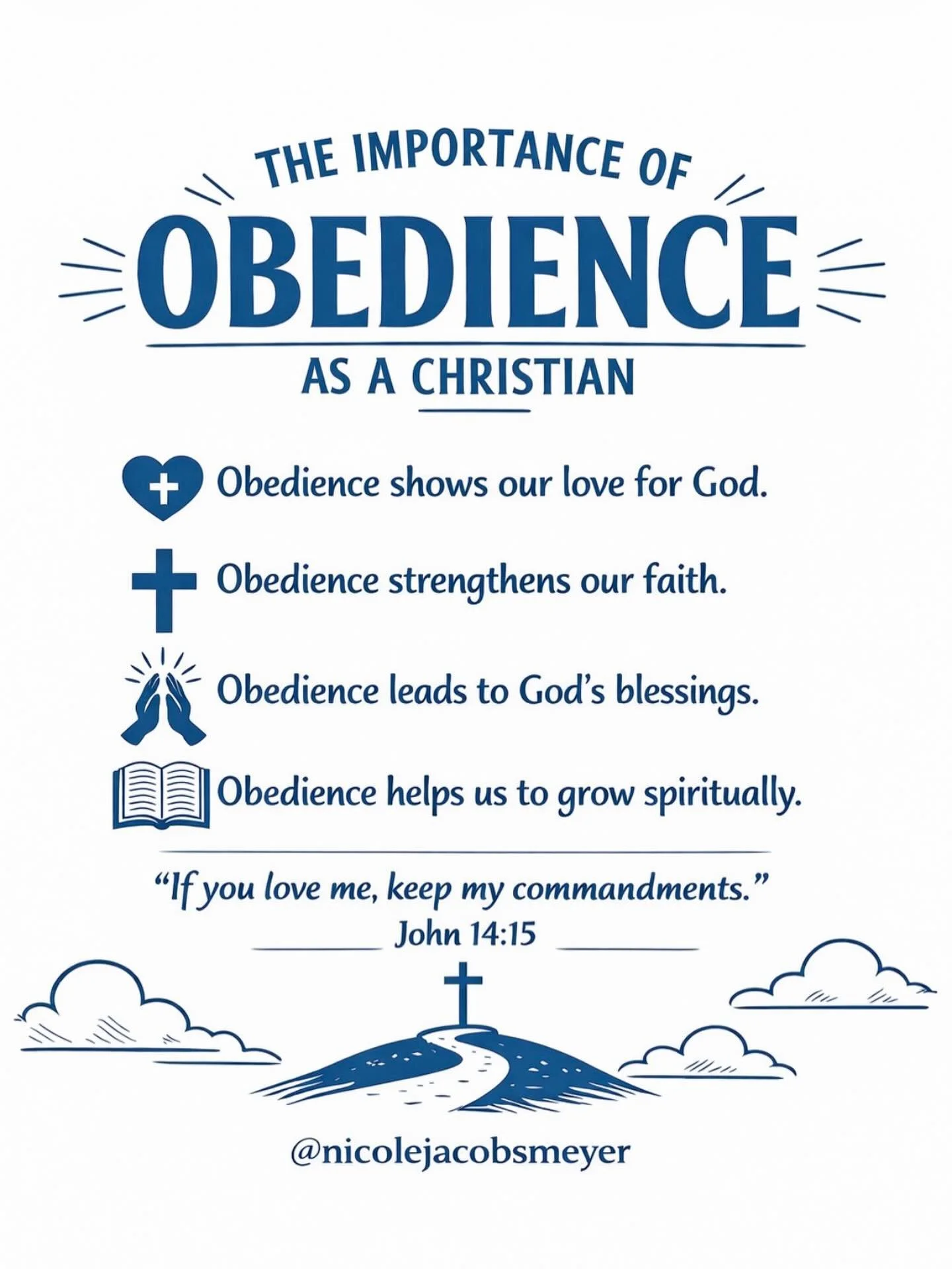 Our obedience matters! Too often we settle for a comfortable life that we forget we have an ACTIVE faith.
Run the race. Pray fervently. Hold firmly to the truth&hellip;

What can you do this weekend out of obedience to the Lord? What is He asking? 

