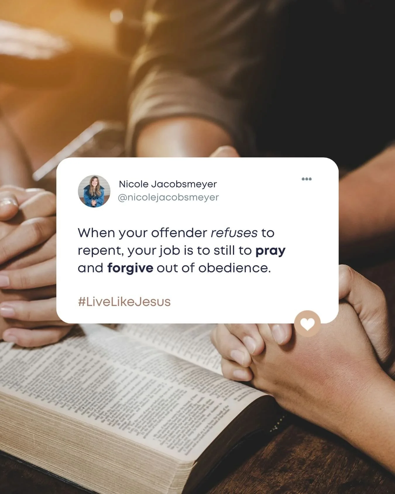 I know you were hurt. 
I know what was said was inexcusable.
I know what you went through was awful.

But the hard truth is, no matter how hurt we are and no matter how bad the offense was, we do not get a pass. 

We think we deserve to sulk a little