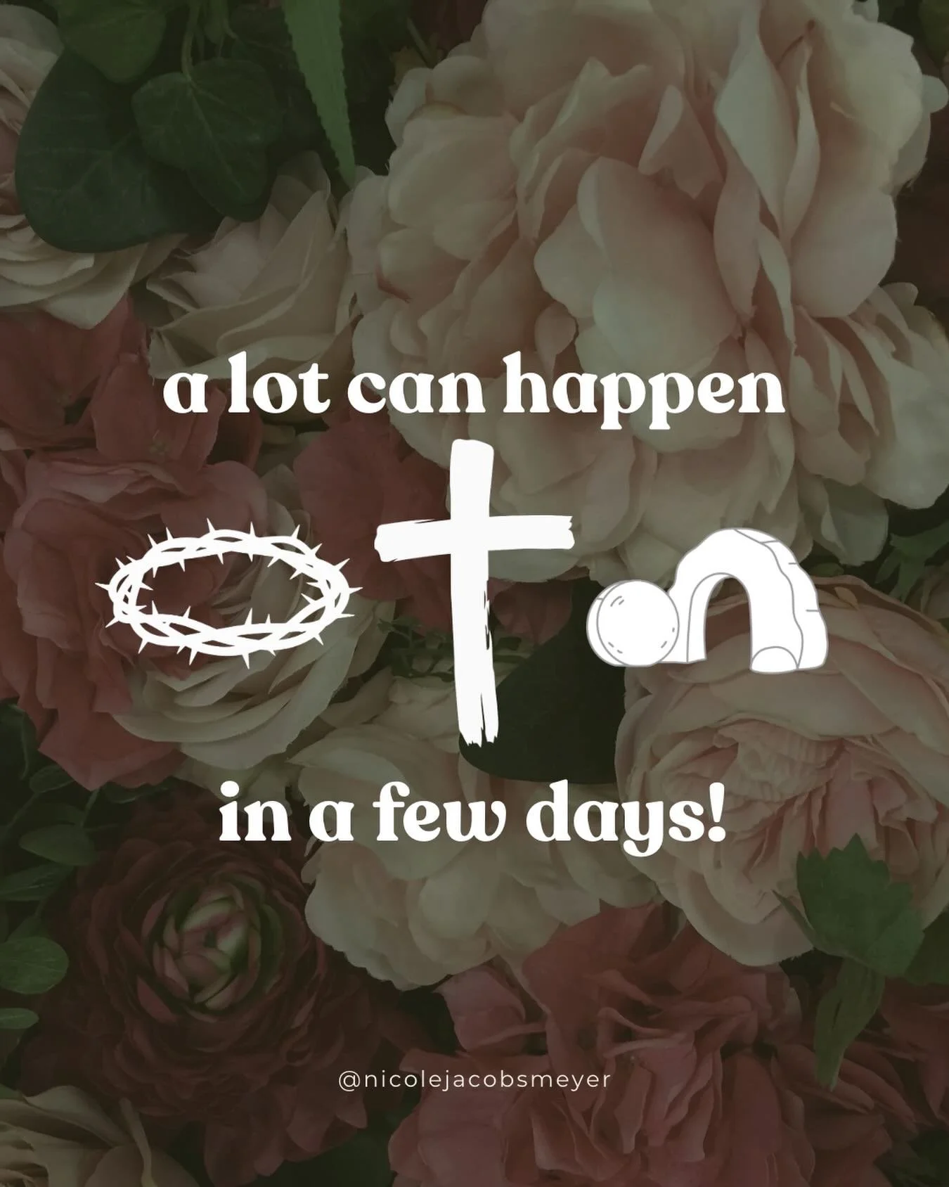 A lot can happen in a few days&hellip;

Friday looked like loss.
Saturday felt like silence.
Sunday declared victory.

In just three days, everything shifted.

And because of that, we can hold onto hope&mdash;no matter what today looks like.

Praise 