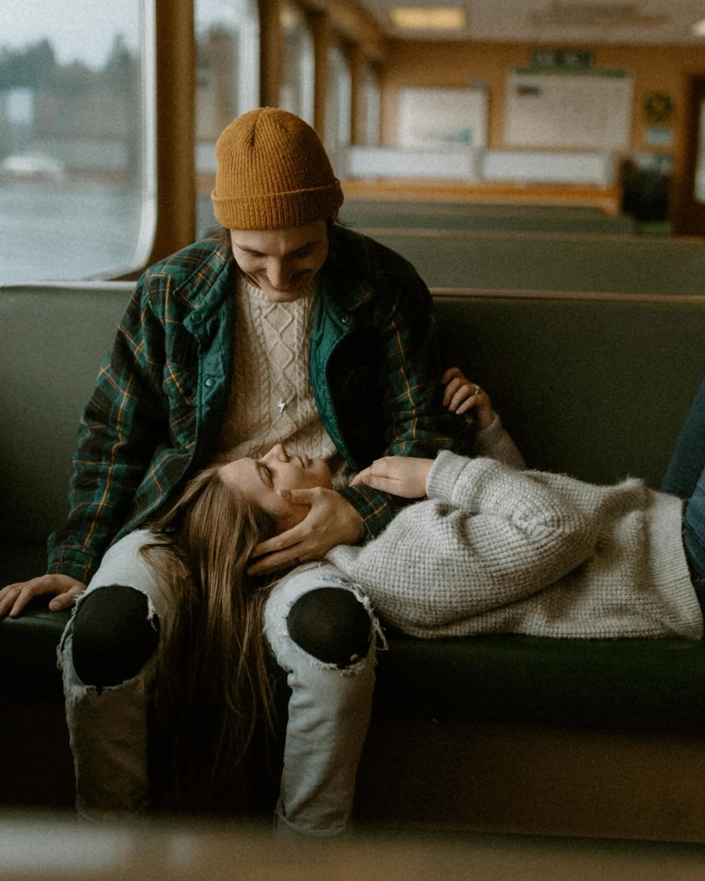 Highly recommend hopping on a ferry and exploring for the morning. 

We jumped on a morning ferry across the Puget Sound watching the waves roll, the seagulls play, and the misty horizon get closer. A couples session doesn&rsquo;t need to be fancy or