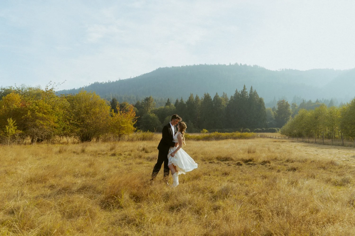Orchard Wedding On Salt Spring Island, British Columbia