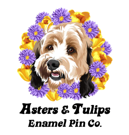 Asters &amp; Tulips Enamel Pin Co.