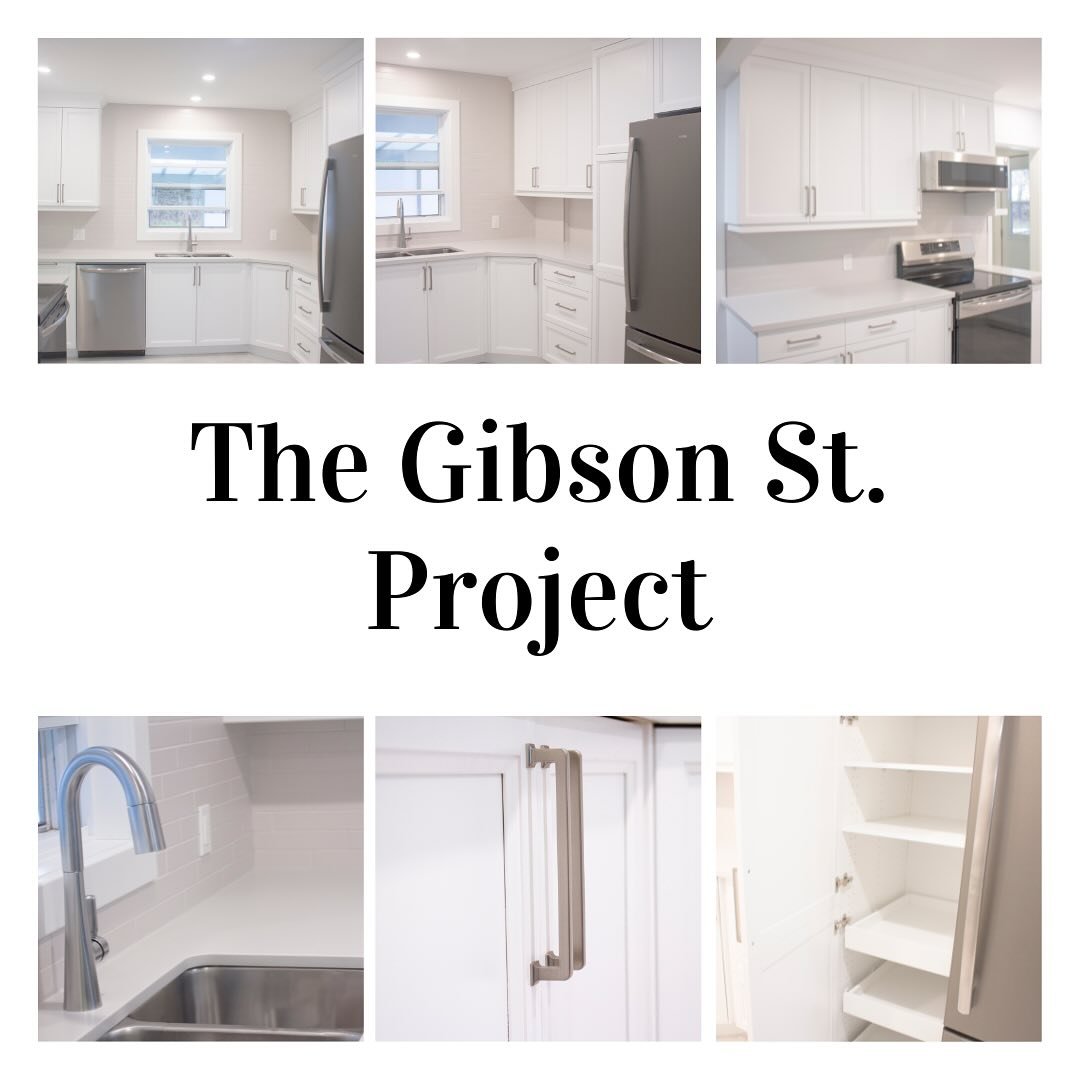 The Gibson St. Project. 
We love a good before&amp;after. 
Working with these clients was an absolute dream and we&rsquo;re so happy to be apart of this transformation. 🤩✨
#homefashionsgroup #kitchenreno #beforeandafter