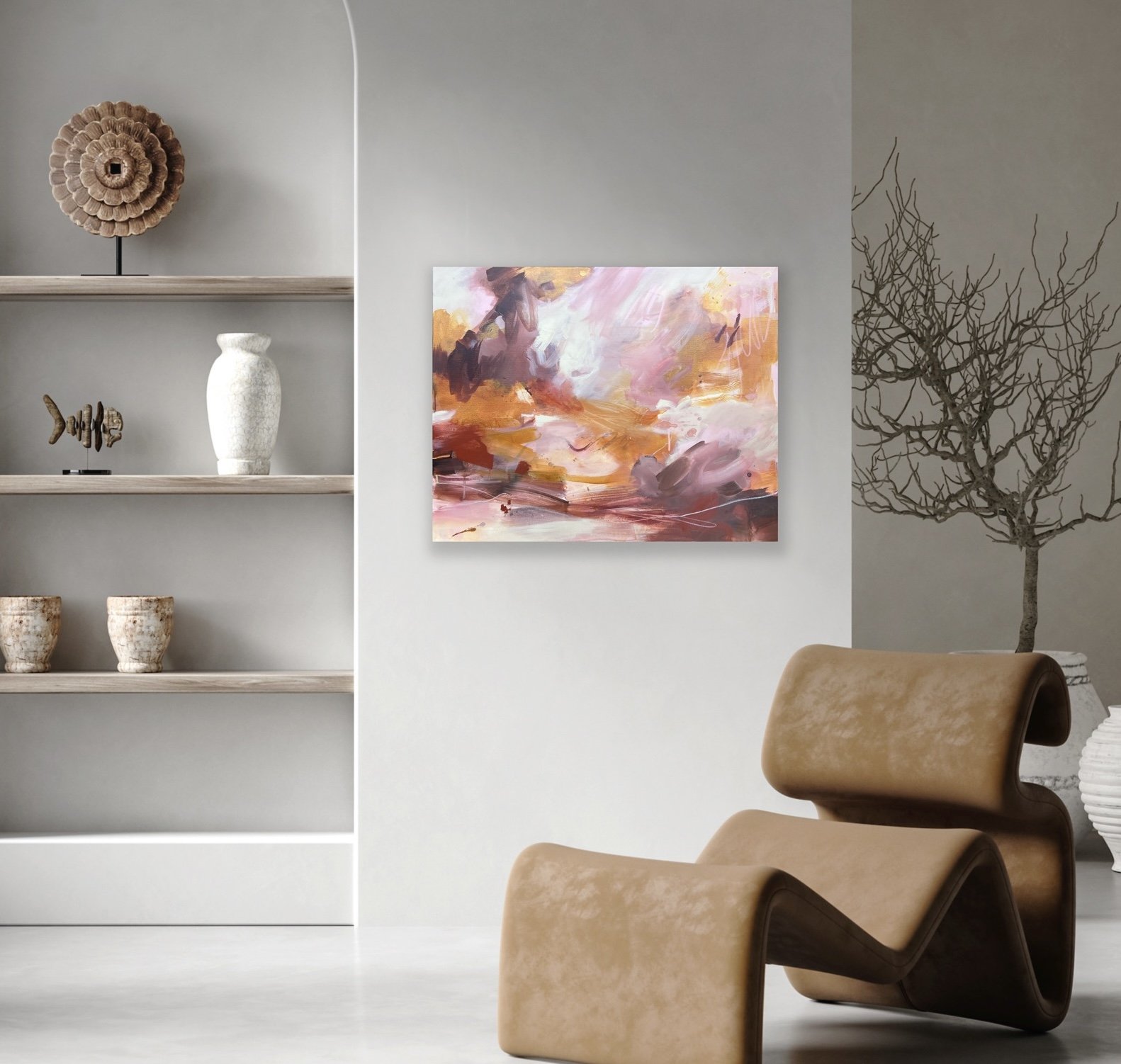 Original abstract painting by San Diego artist Karla Preciado
