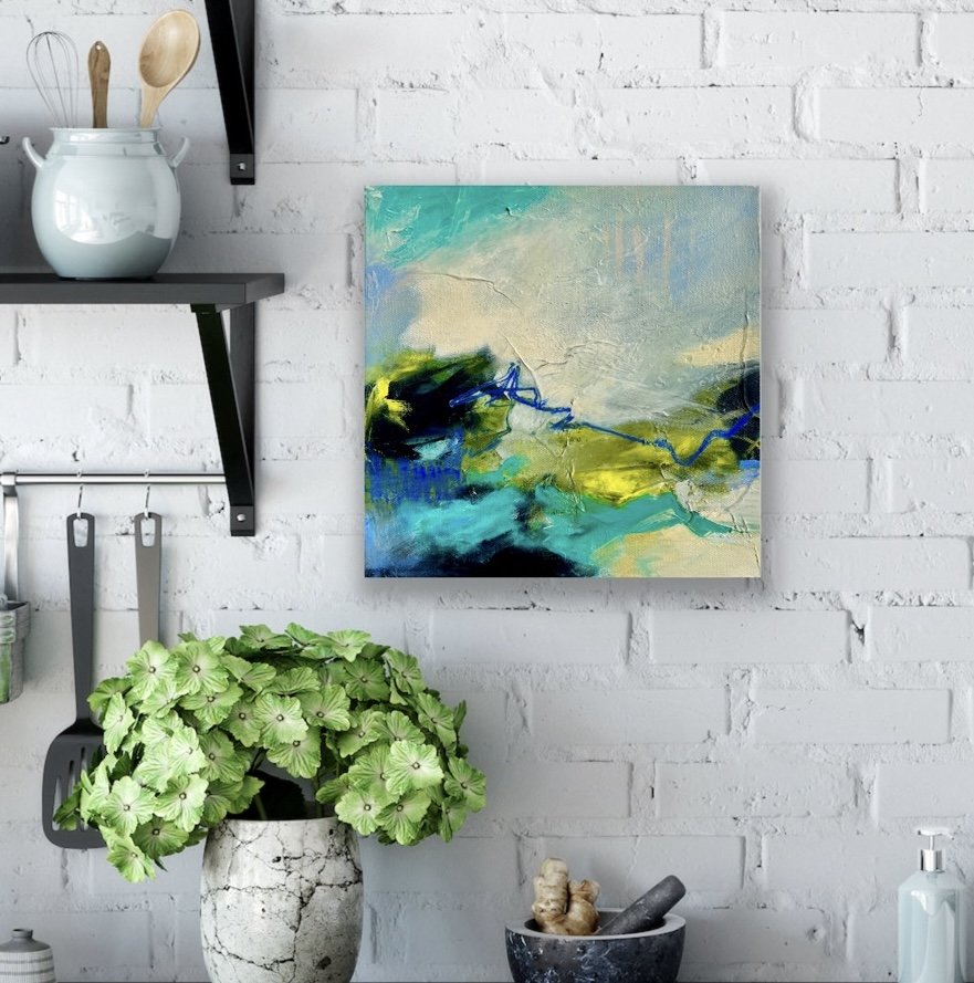 small abstract landscape wall art