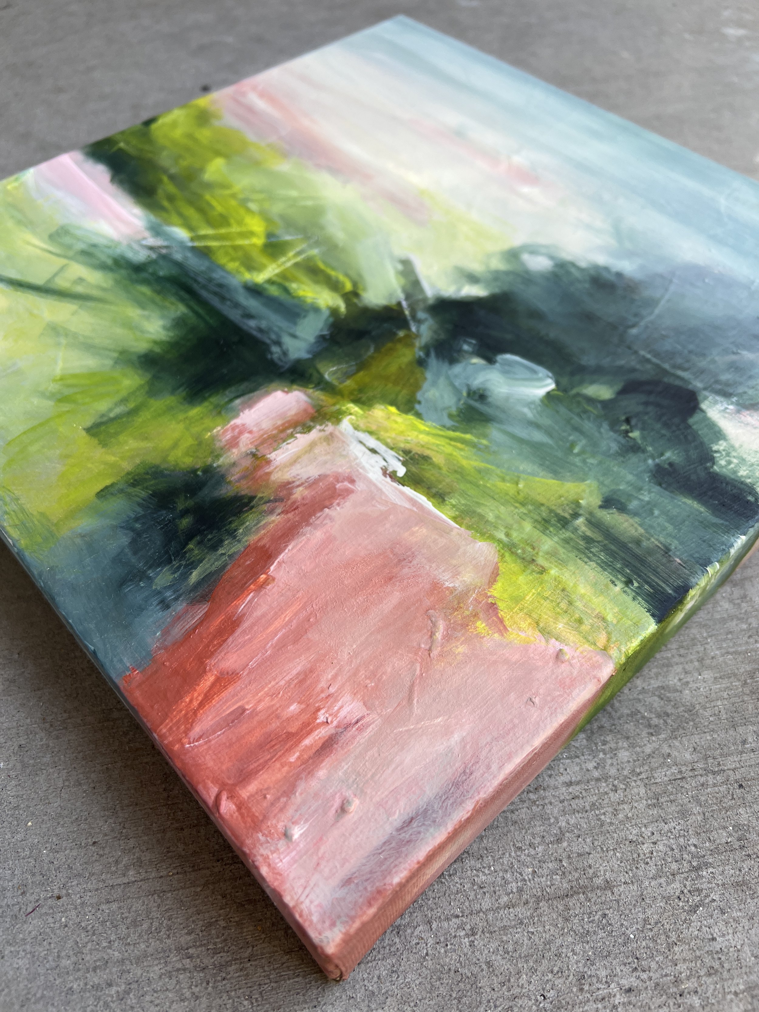 small abstract landscape artwork