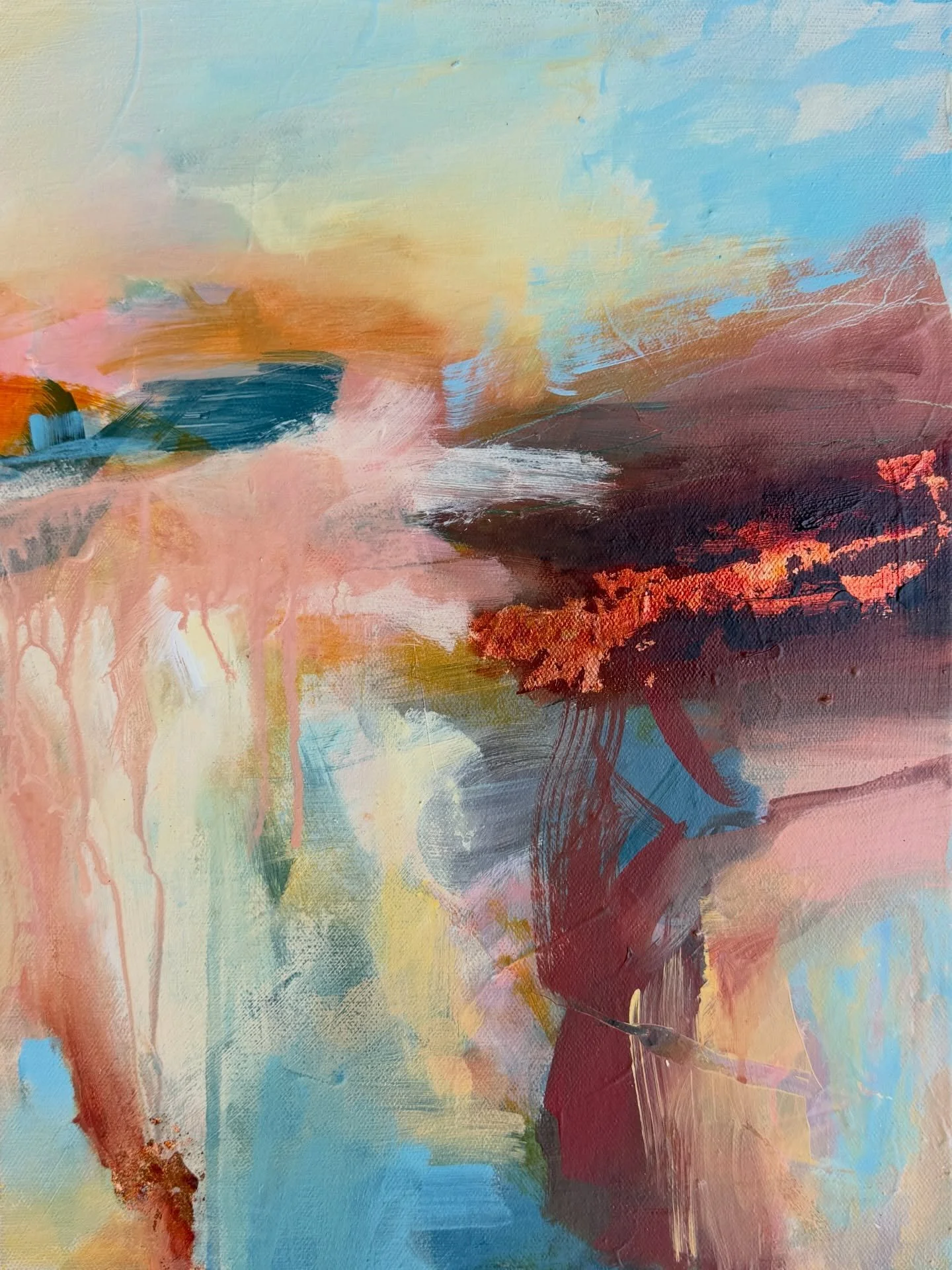 I don&rsquo;t often share my process.
When I&rsquo;m painting, I slip into a quiet, joyful meditation where the world seems to fade away.

I understand in the age of social media people want to see the process, so I managed to capture the final momen