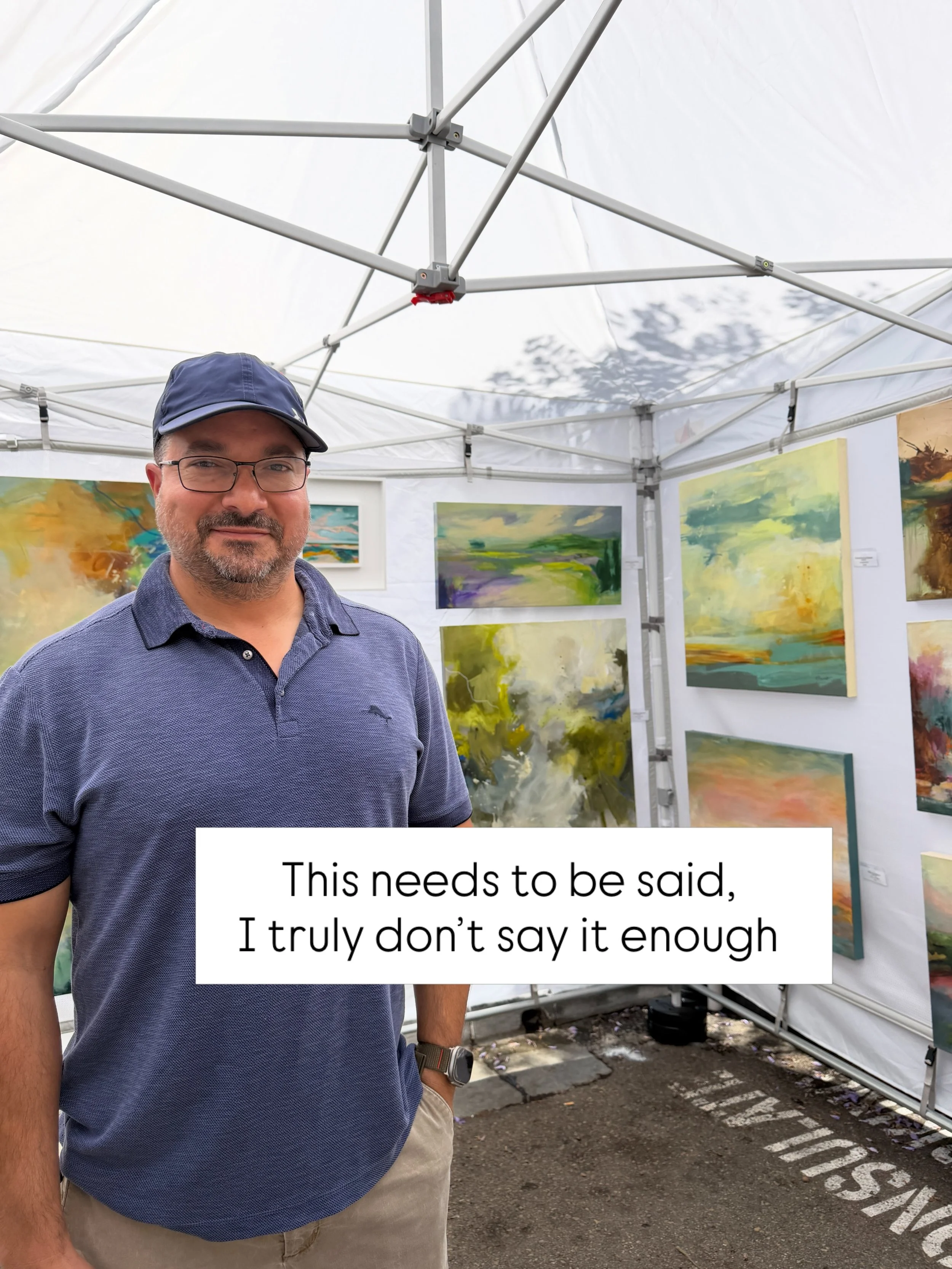 A little tribute to my one and only.

I get to do what I love because he supports me the way that he does. I never want to take that for granted. I am forever grateful ❤️❤️

#artistjourney #artfairs #sandiegoartist #oneandonly