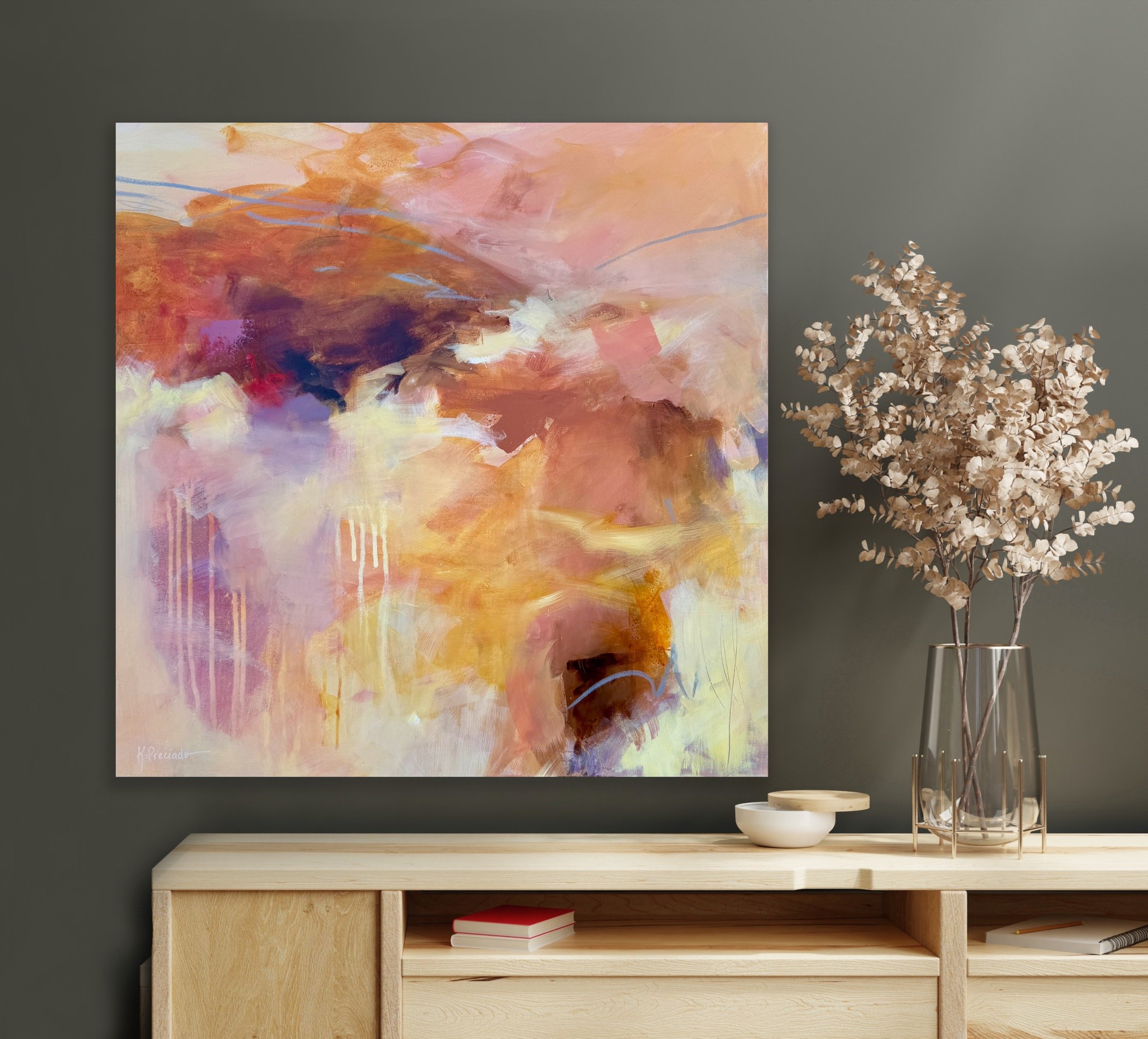 Abstract modern wall art