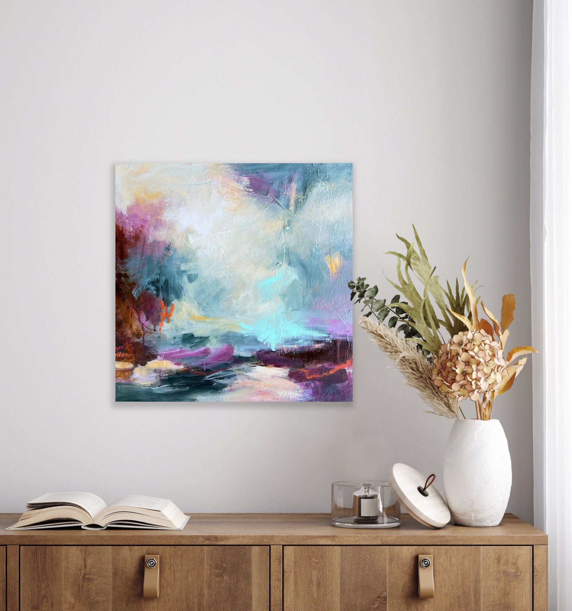 Nature inspired contemporary paintings by Karla Preciado