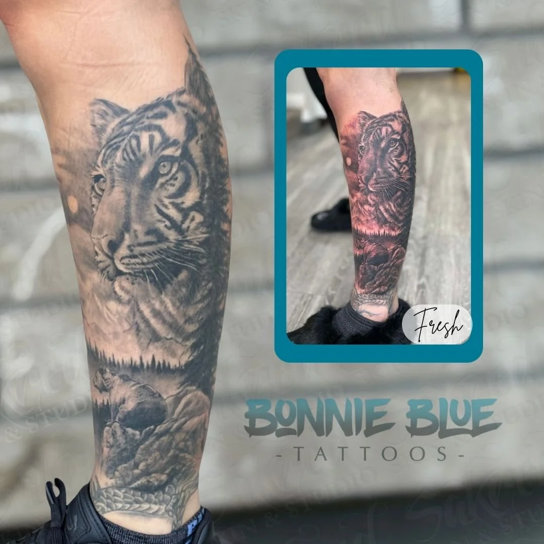 Do you have a healed tattoo? We would love to snap a picture! It is always nice to see how work heals and the redness has gone down.  If you have questions about the healing process send us a DM and we would be happy to help!
#healedtattoo #tattoo #