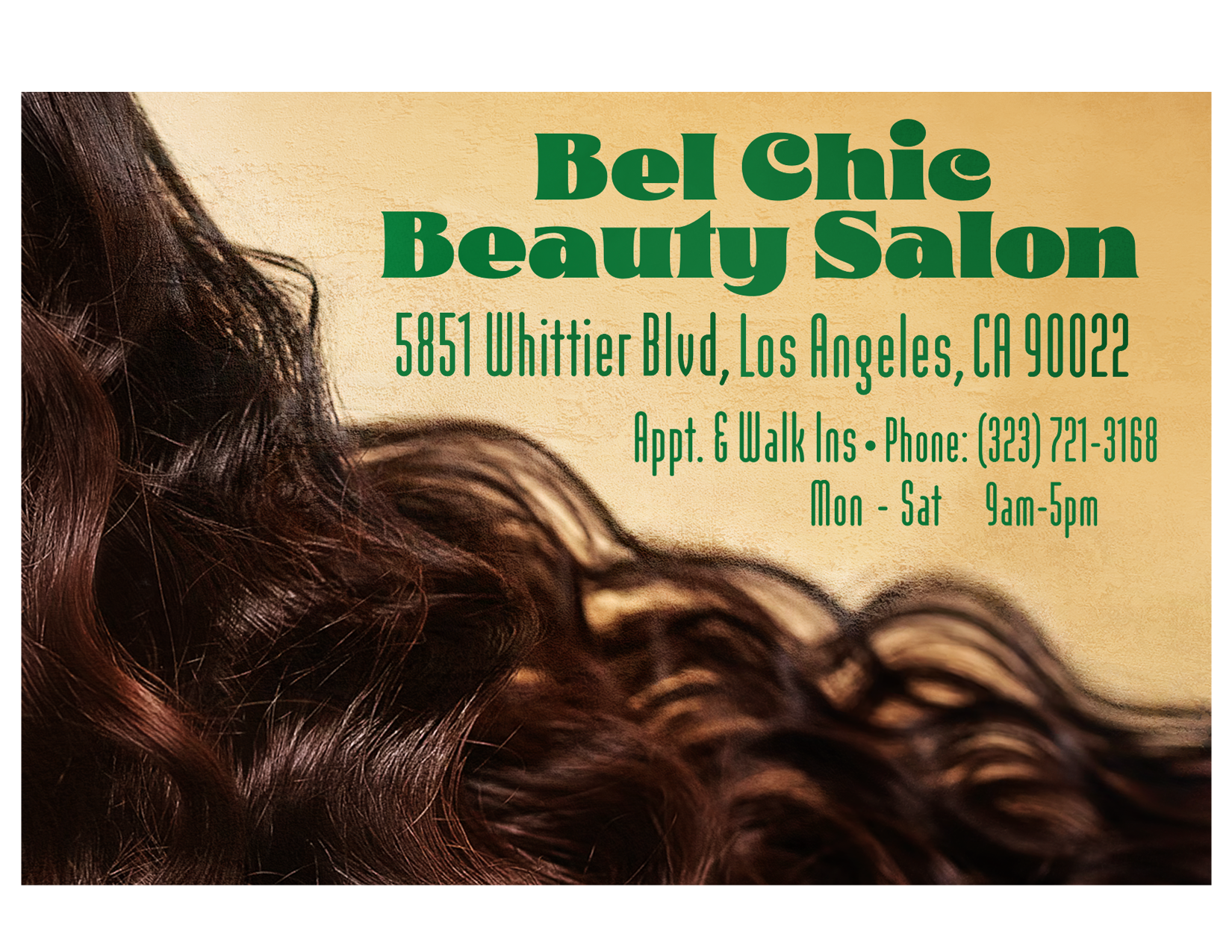 Beauty Salon Promotional Postcard