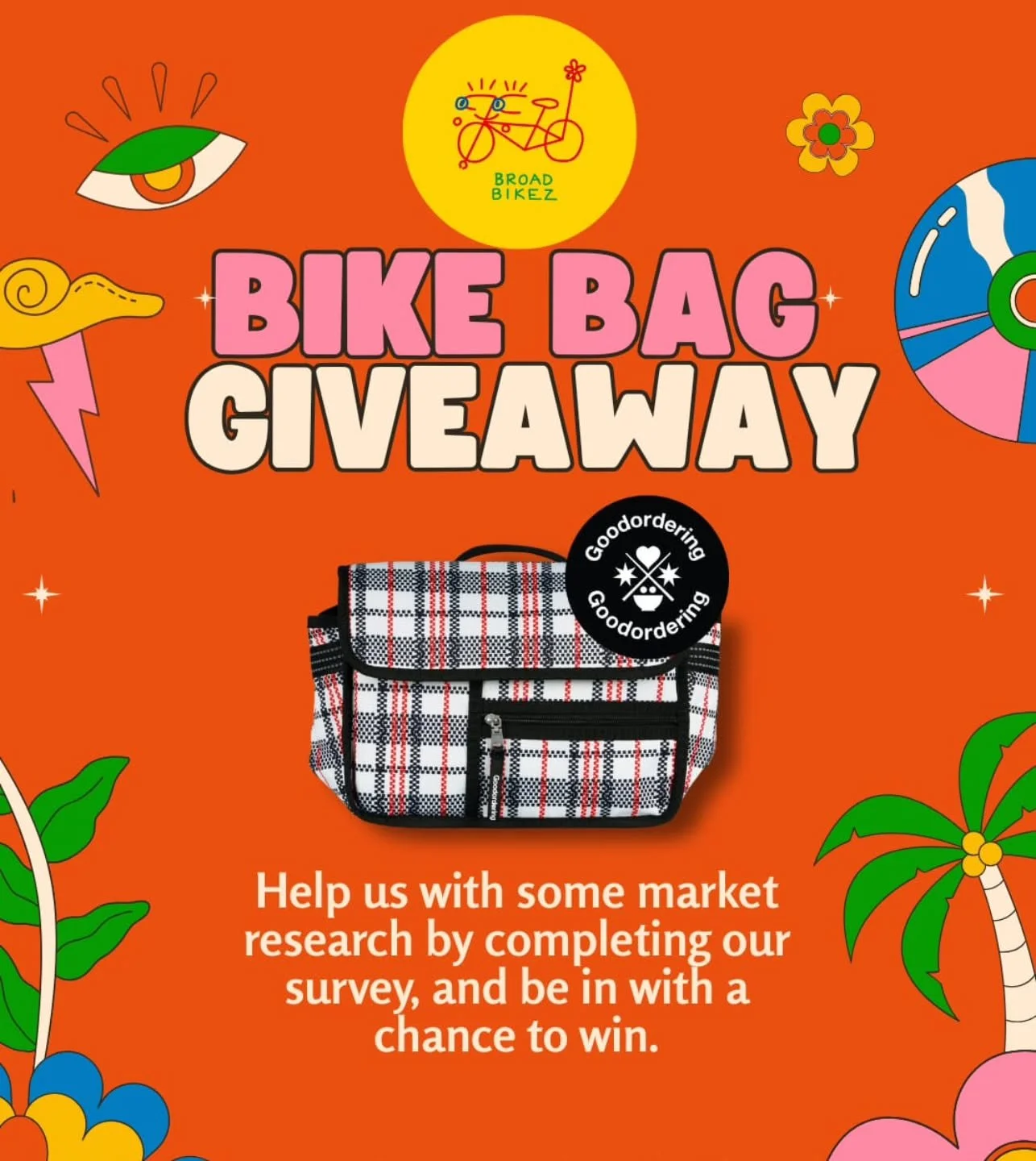 Just a lil favor 🤏

We're running a quick 5-7min survey to get to know who our customers are before we move to our new location. 🚲 

Go to link in bio to complete the survey and be in for a chance to win this super cute Tartan Handlebar Bag from @g