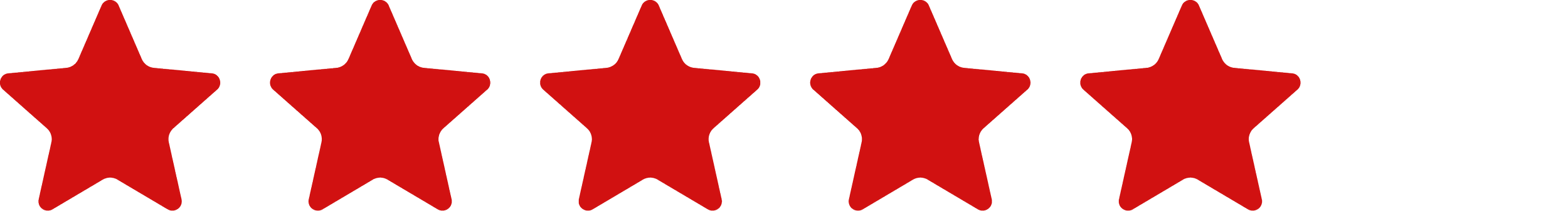 red stars, 5/5 rating