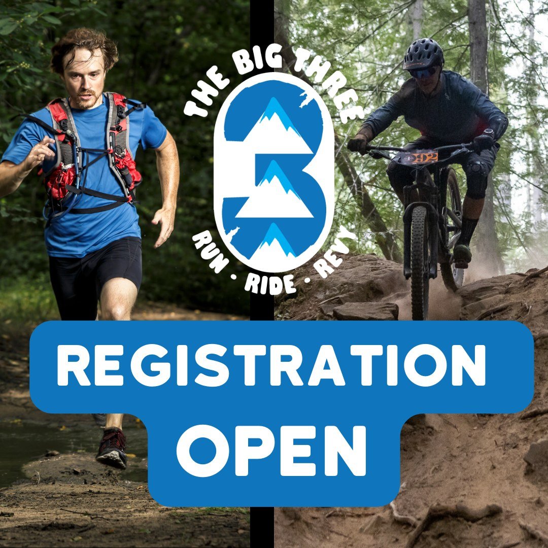 Registration Open! Head to the link in bio to register for The Big Three.

Watch our website and socials for race day updates 😀