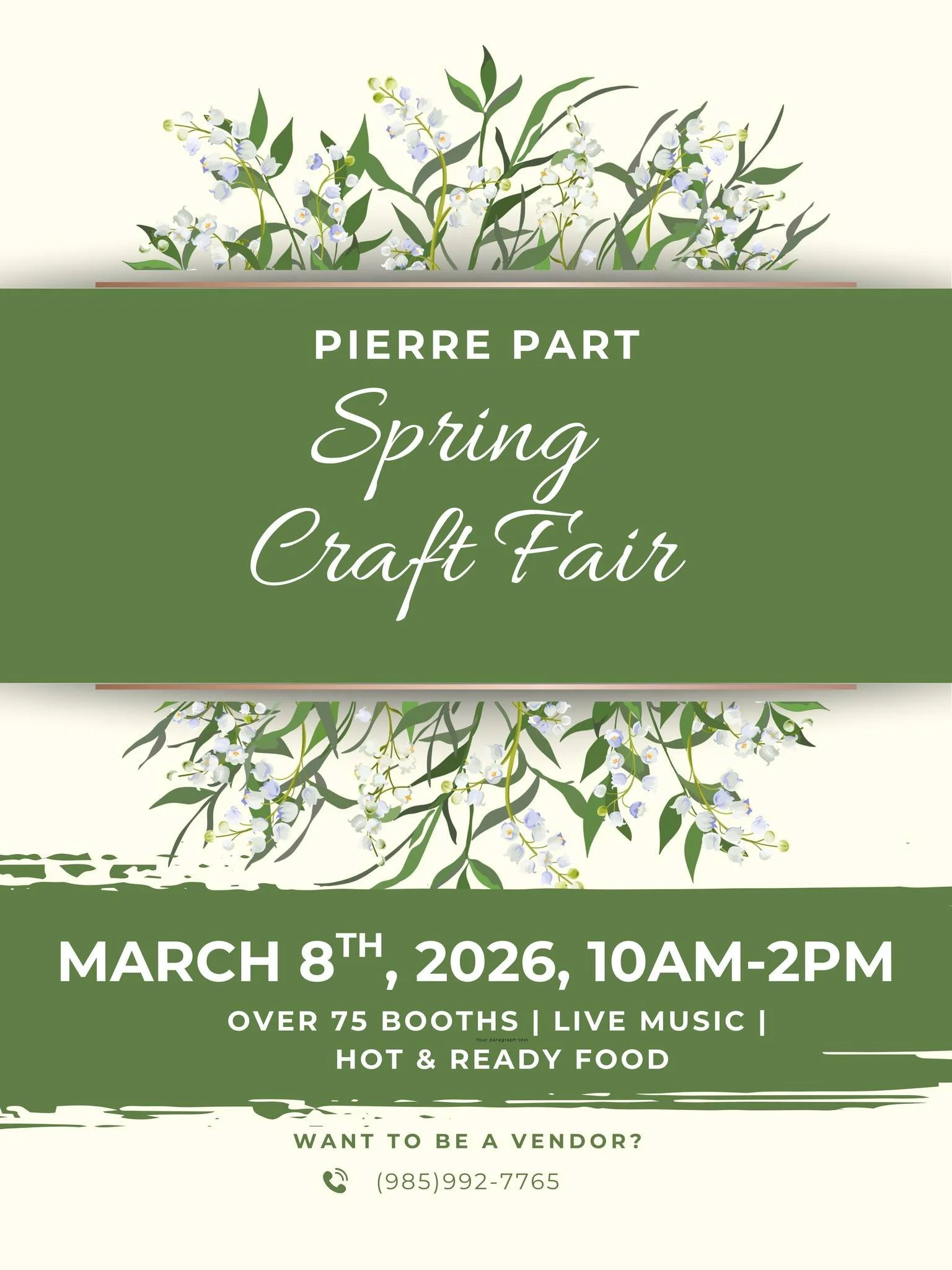 Pierre Part Spring Craft Fair