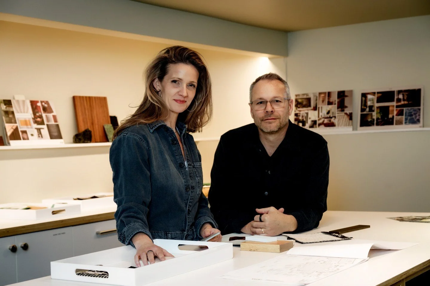 Hi, from the materials library.⁠
We&rsquo;re Arielle and Travis Weedman &mdash; founders and principals of Weedman Design Partners.⁠
⁠
A lot of our ideas start here.⁠
⁠
We&rsquo;ve been updating the About page on our website, and it felt like a good 