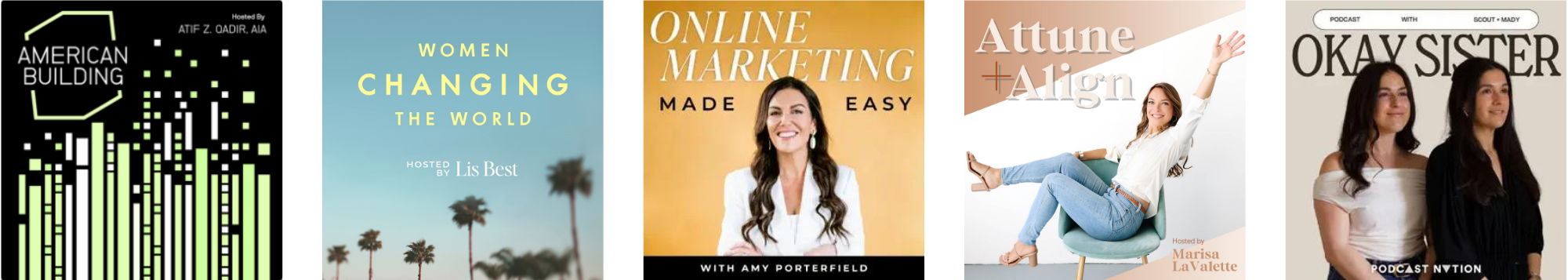 Cover Art images from The Wave Clients