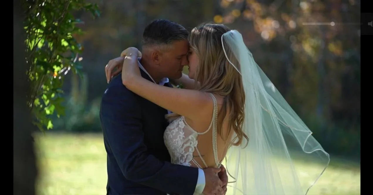 Sweet moments between bride and groom. 🤍