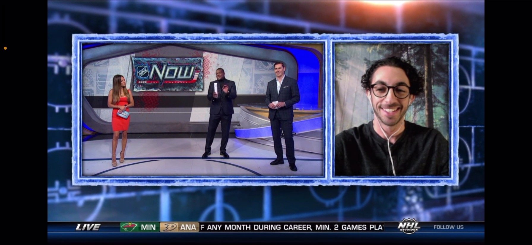 Gabe Zelico NHL Network Interview Facing 100 Shots