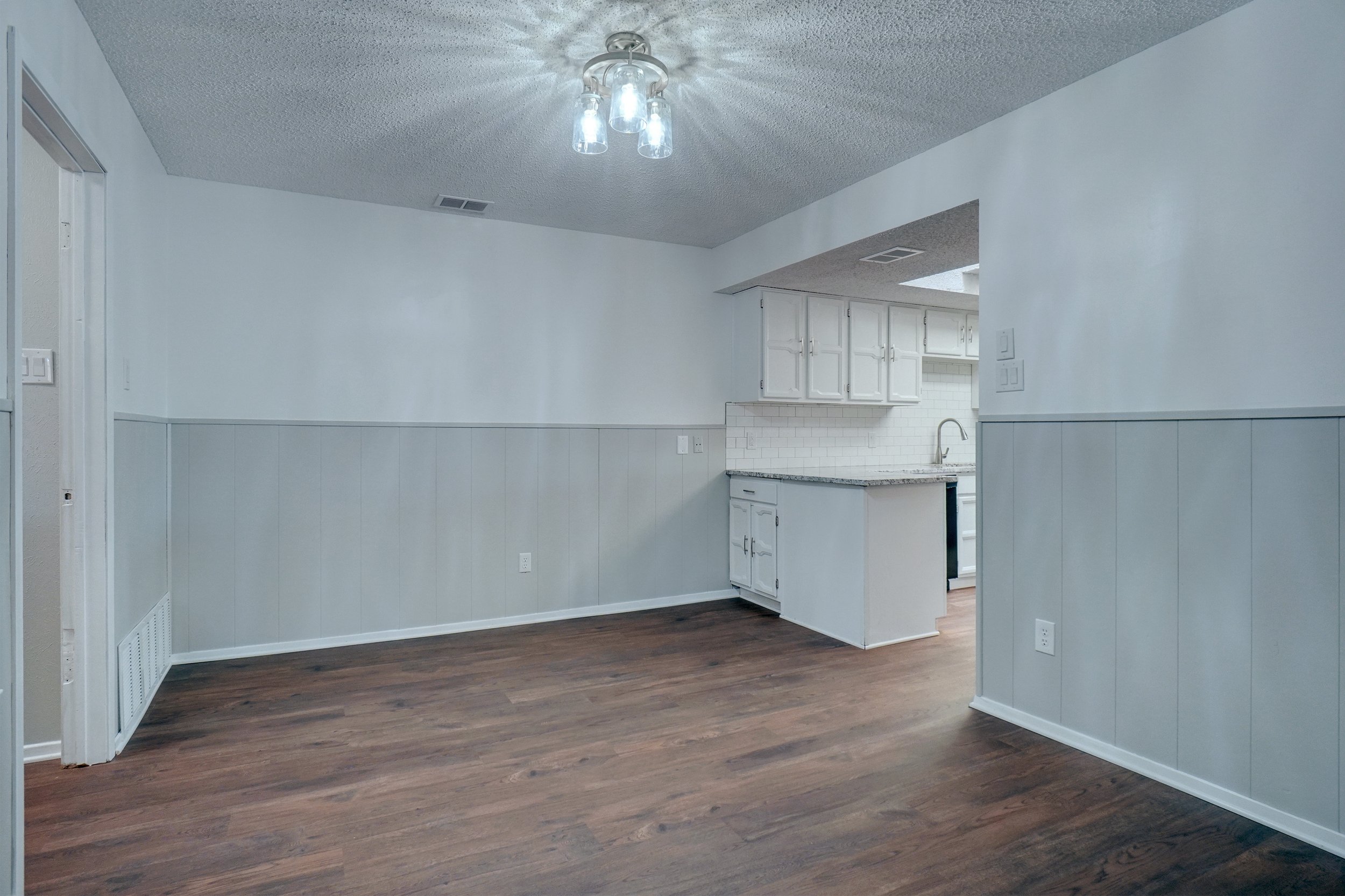 Kitchen opens to the dining room