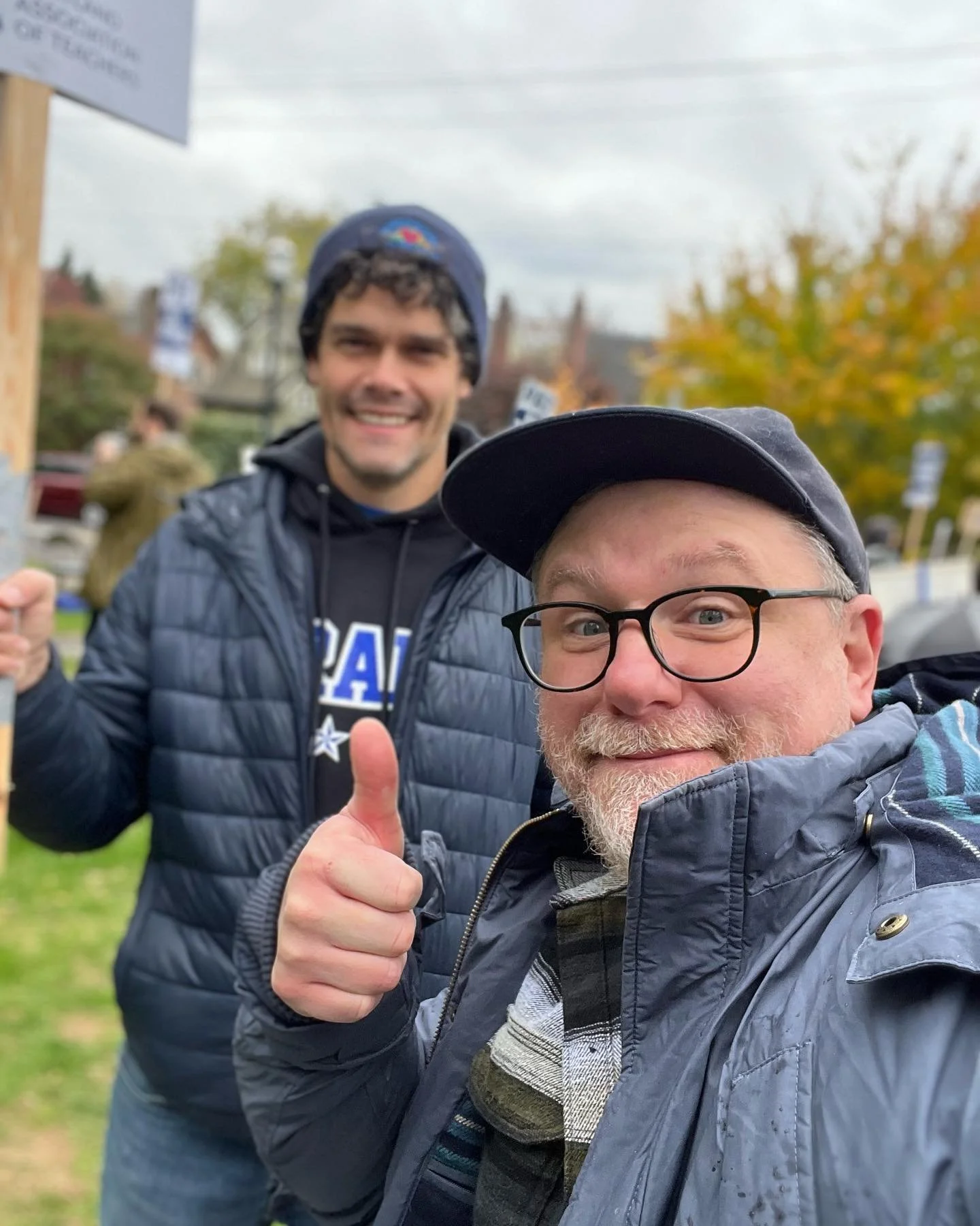 First time PAT has called a strike. If you have time and are inclined come walk with us tomorrow! Afternoon action is at noon at Roosevelt HS, the whole district is there. The afternoon spot will change every day.