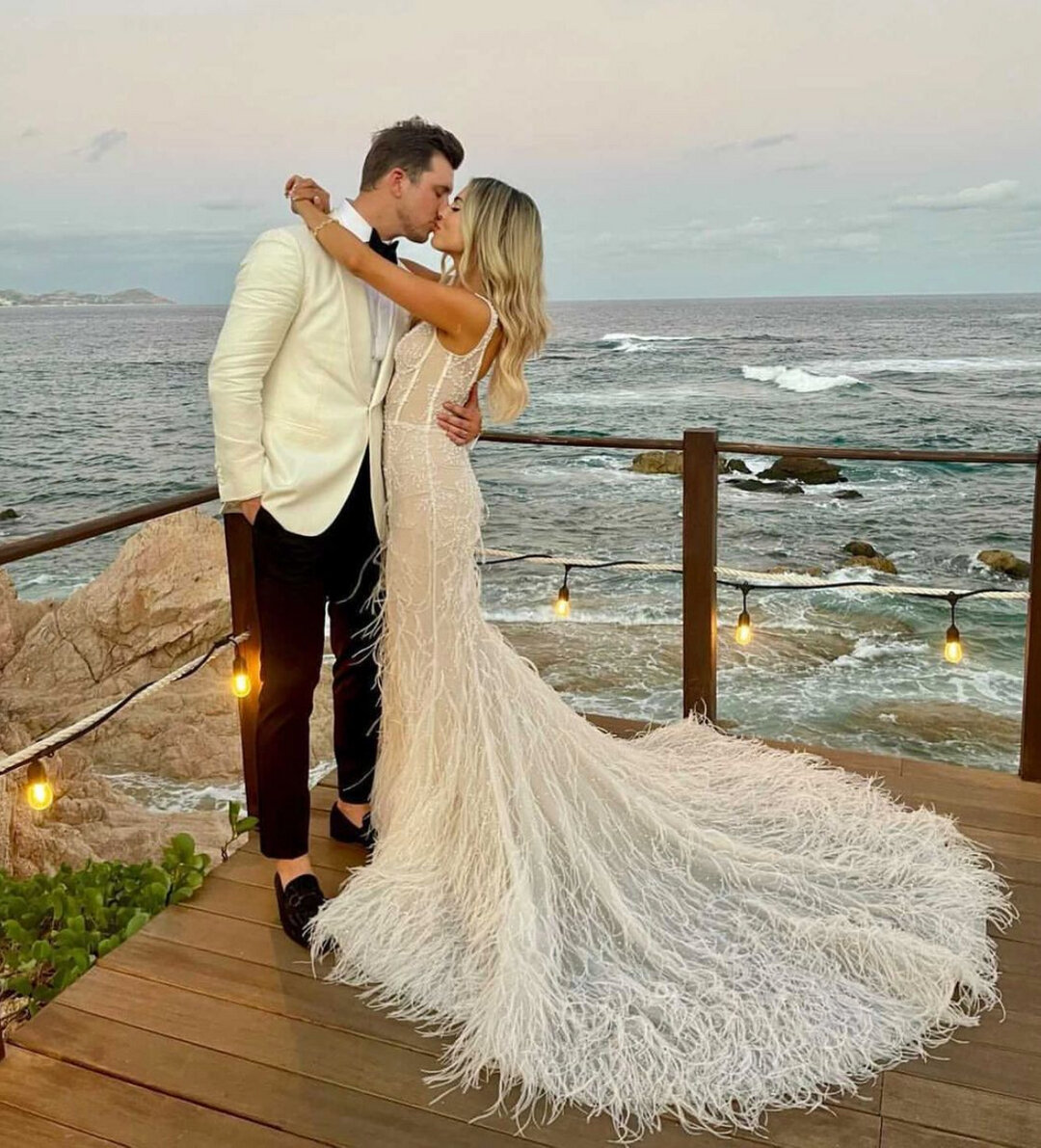 Lucca Bride 🤍 This train is second to none in bringing the drama! We are so in love with the intricate detail in each J.Andreatta gown - you really have to see them &amp; try them on to believe it! xx
