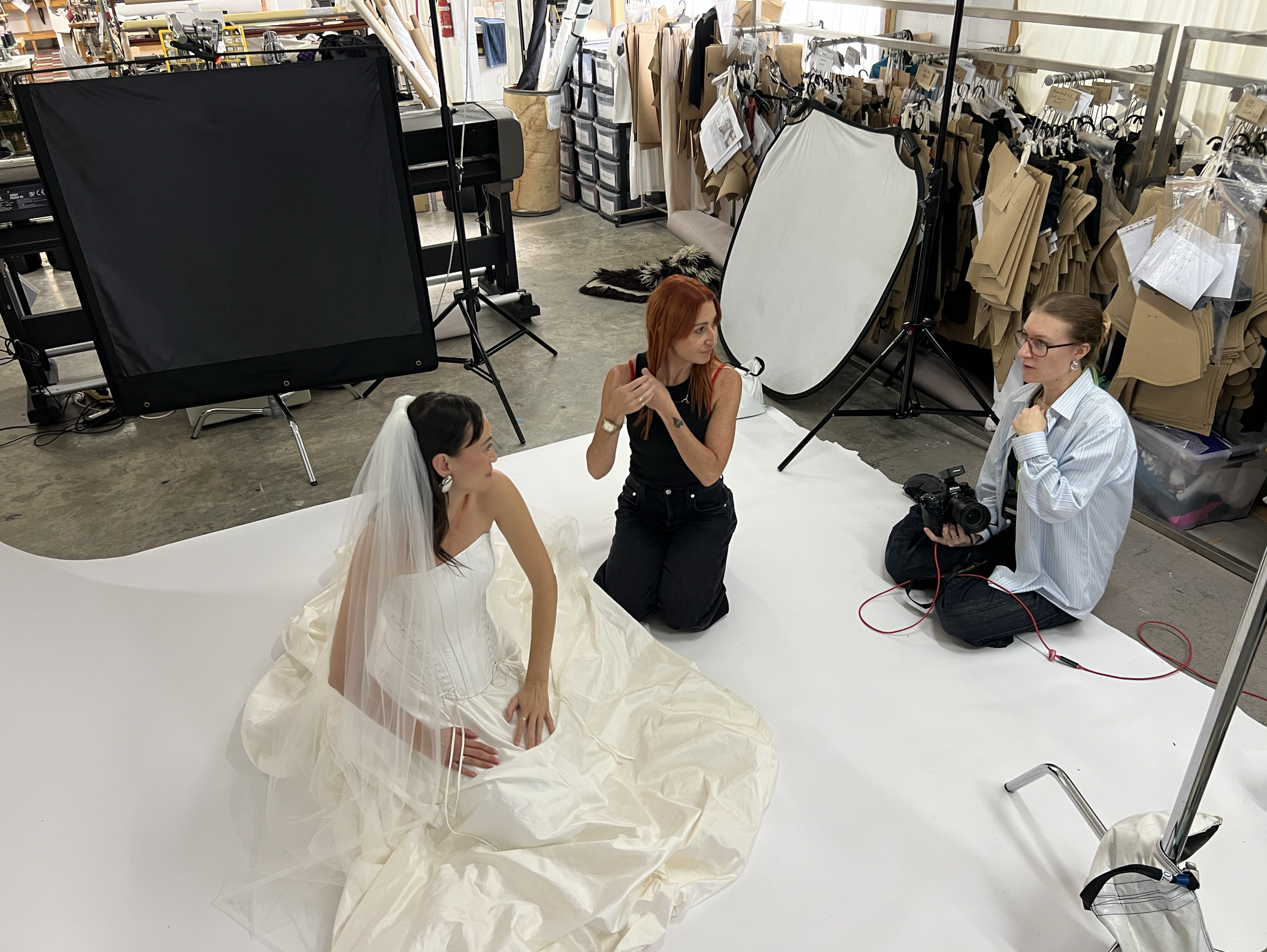 Go behind the scenes of the LVR Bridal Hand in Hand photoshoot — an editorial bridal collection captured with modern styling and creative direction.